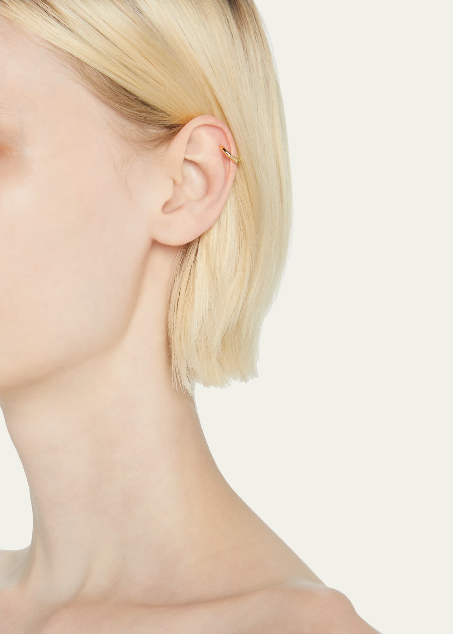 Ippolita Single Crinkle Wire Ear Cuff in 18K Gold Image 2 of 4