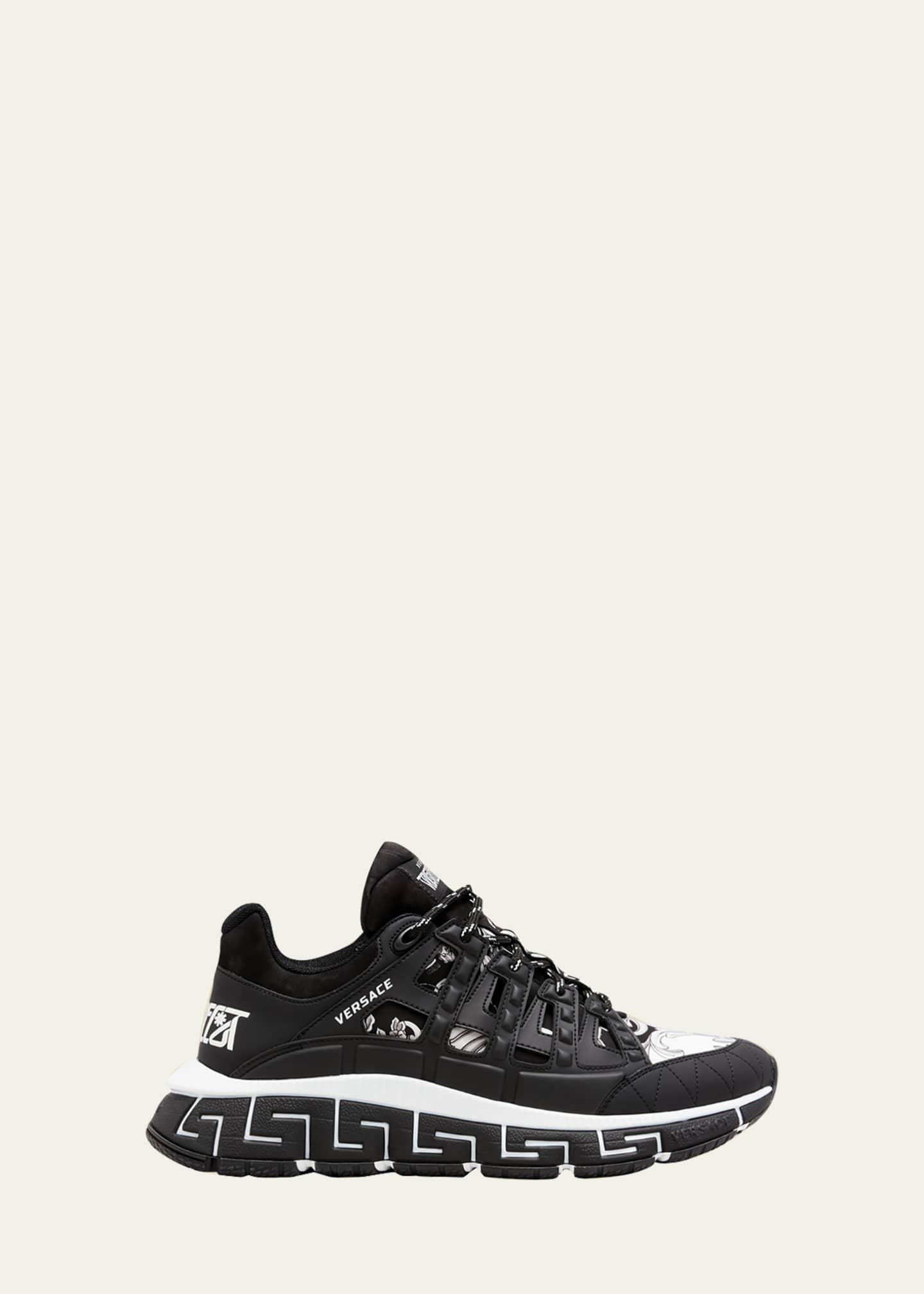 Versace Men's Trigreca Textile Sneakers - Bergdorf Goodman