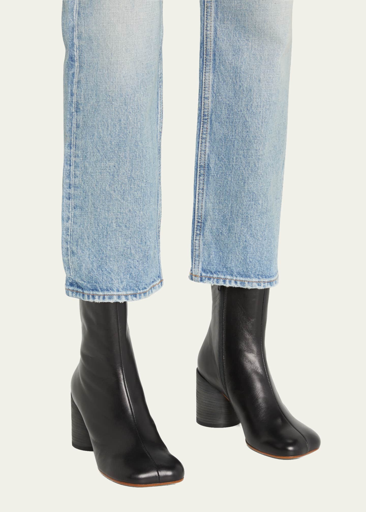 Mm6 maison margiela leather ankle boots top