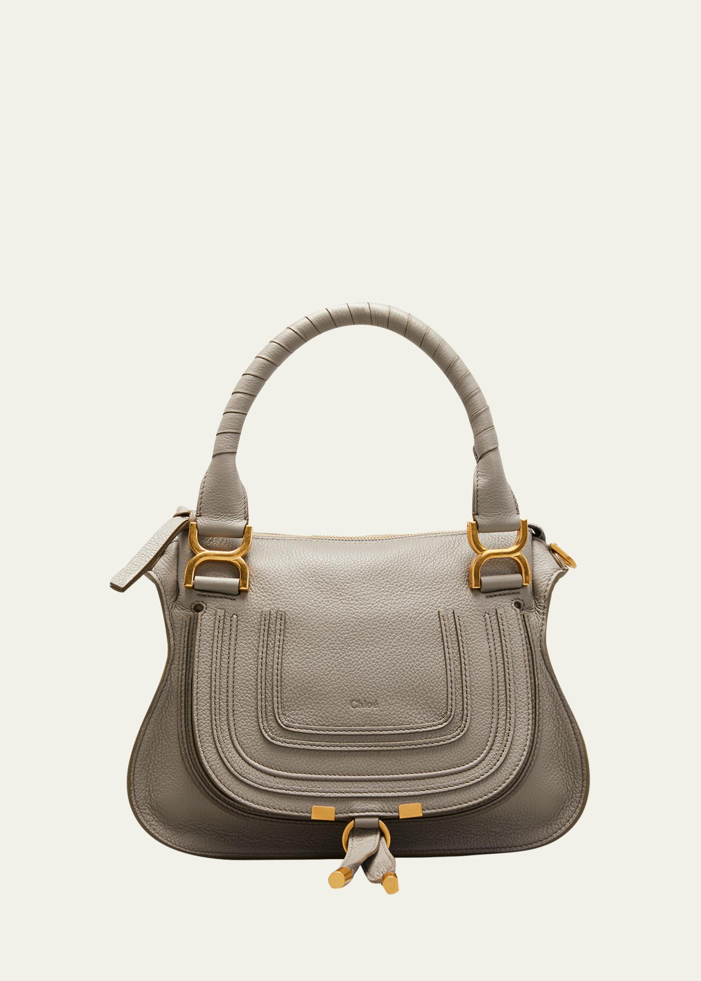 Chloe Marcie Small Satchel Bag in Grained Calfskin - Bergdorf Goodman