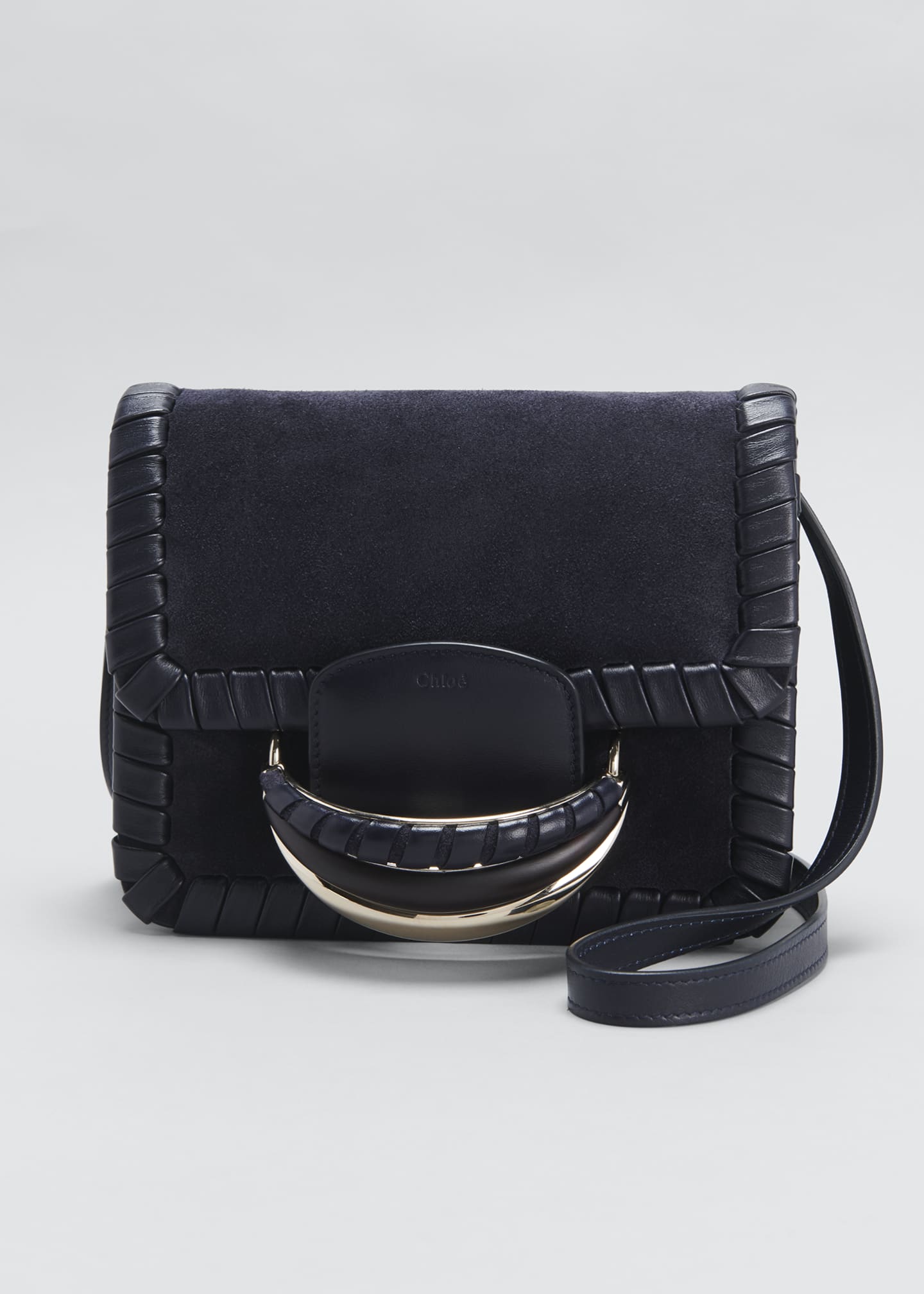 Chloe Kattie Whipstitch Suede Crossbody Bag - Bergdorf Goodman