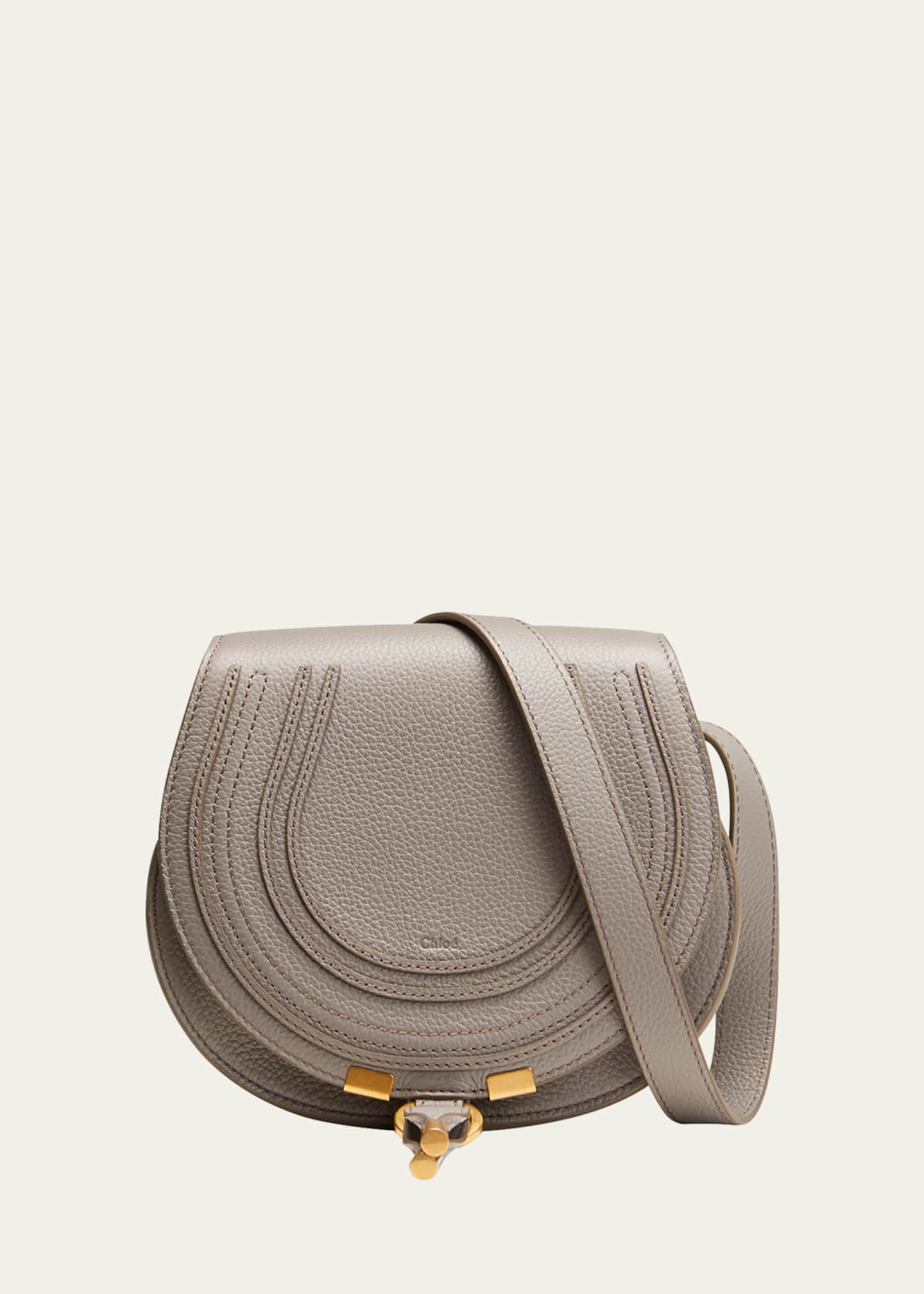 Chloe Marcie Small Crossbody Bag in Grained Calfskin Image 1 of 5