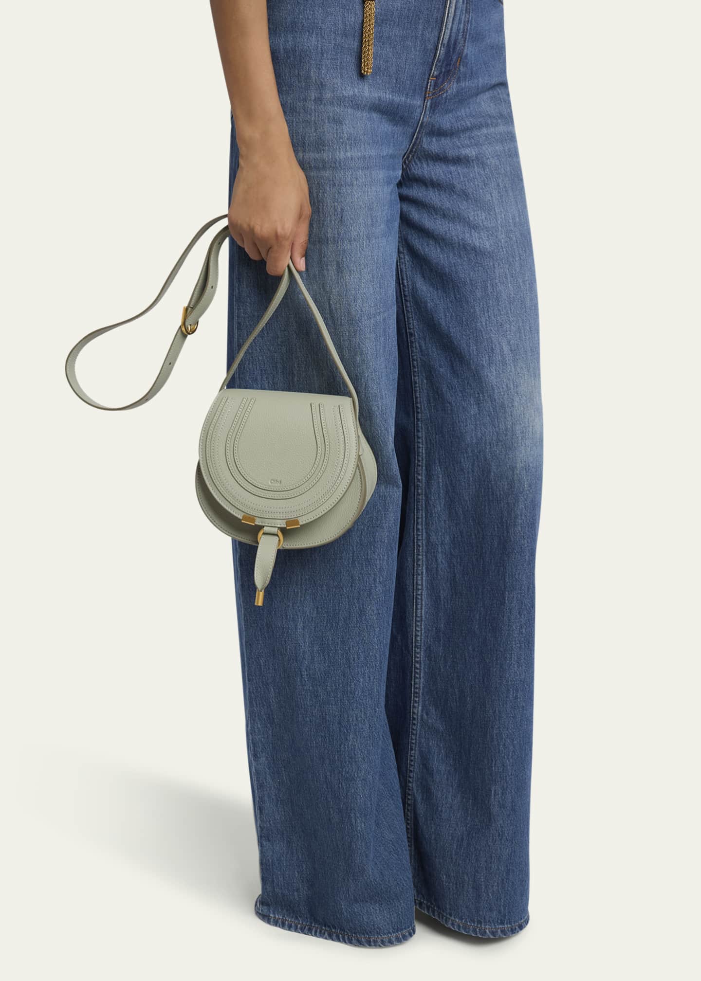 Chloe Marcie Small Crossbody Bag in Grained Calfskin Image 2 of 5