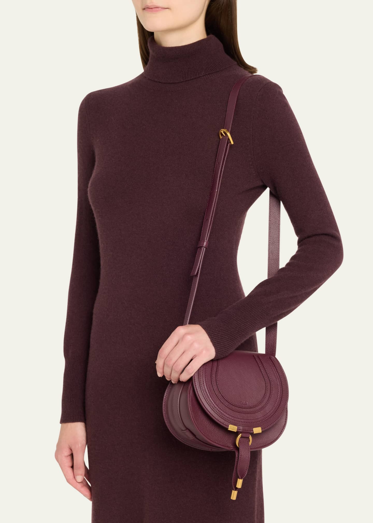 Chloe Marcie Small Crossbody Bag in Grained Calfskin