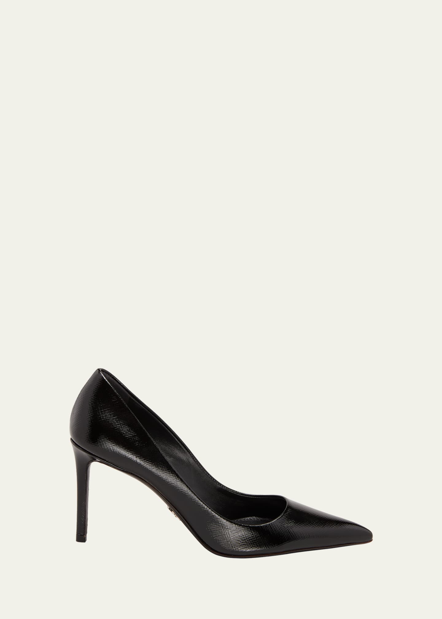 Prada 85mm Leather Pumps Image 1 of 3