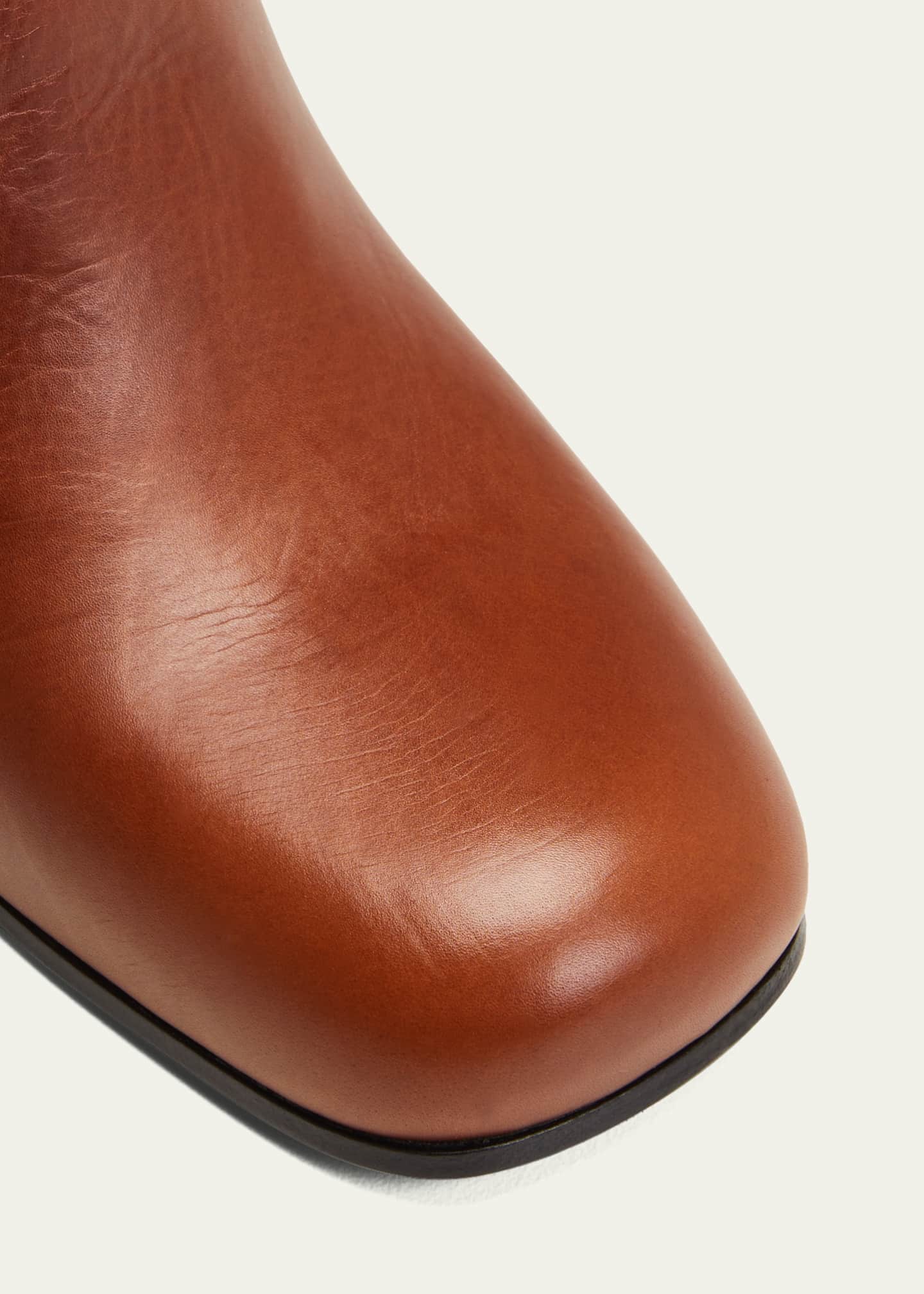 Prada orange top boots