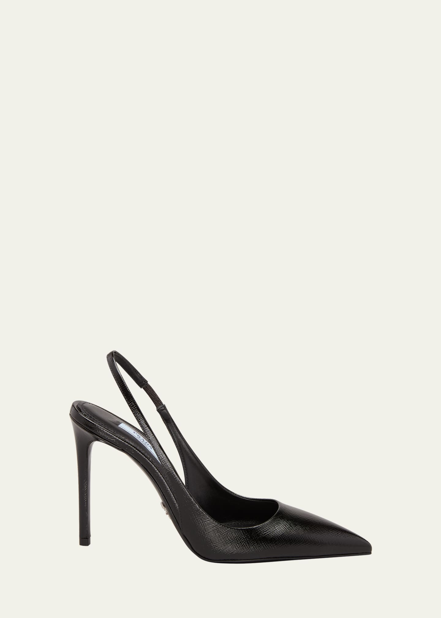 pulp slingback pumps in patent leather