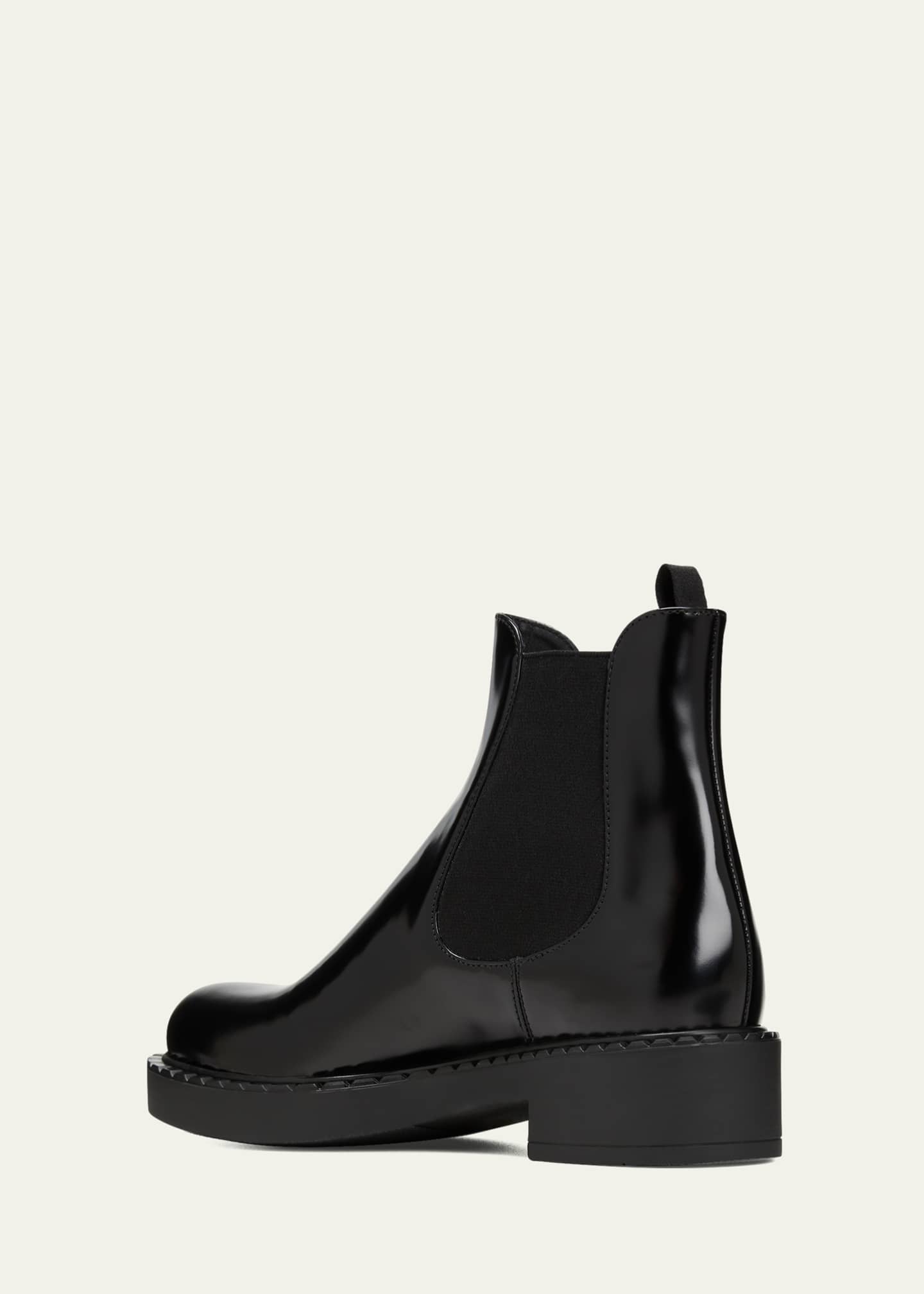Prada Leather Chelsea Pull On Booties Bergdorf Goodman