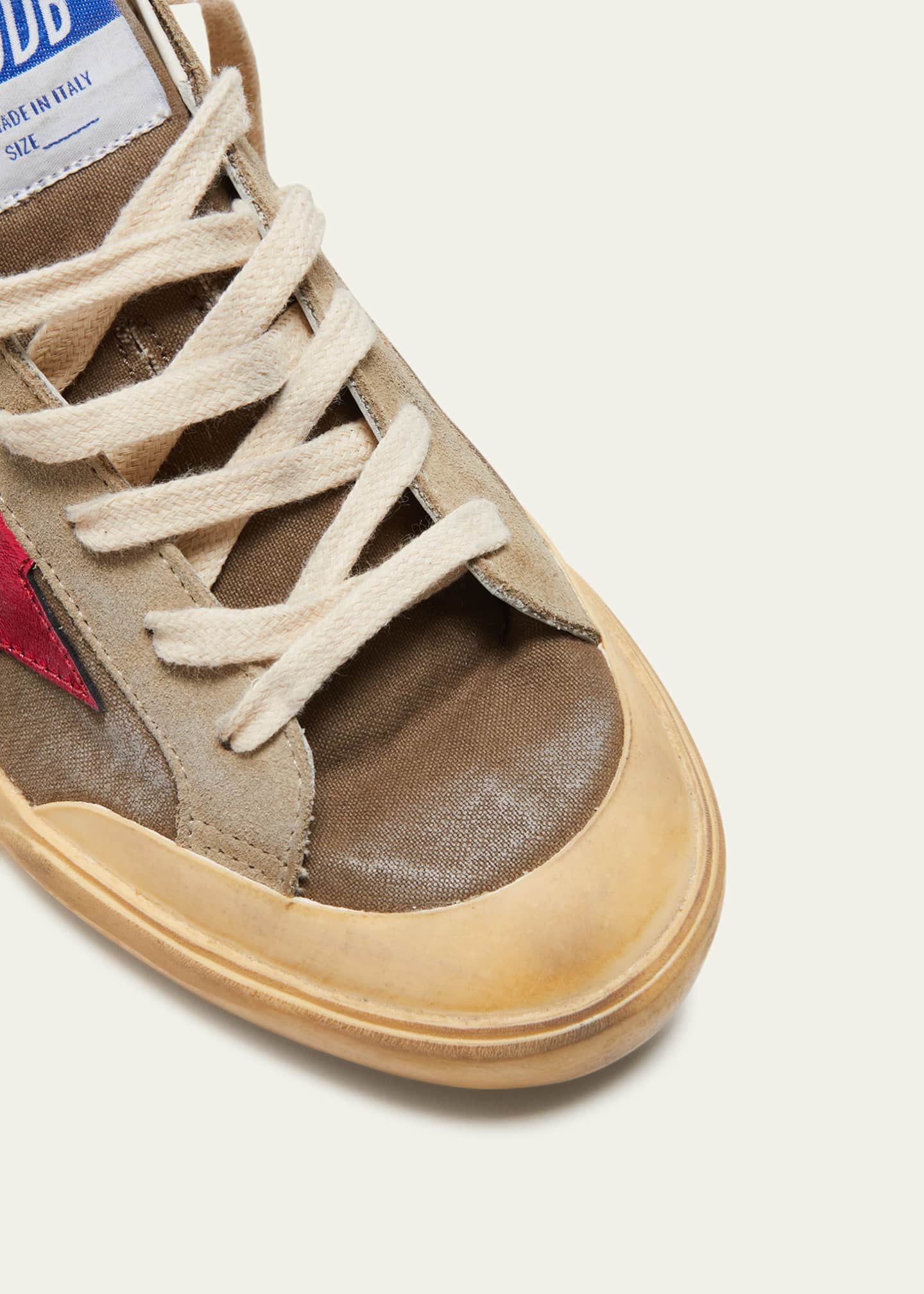 Golden Goose Superstar Canvas Glitter Low-Top Sneakers Image 5 of 5