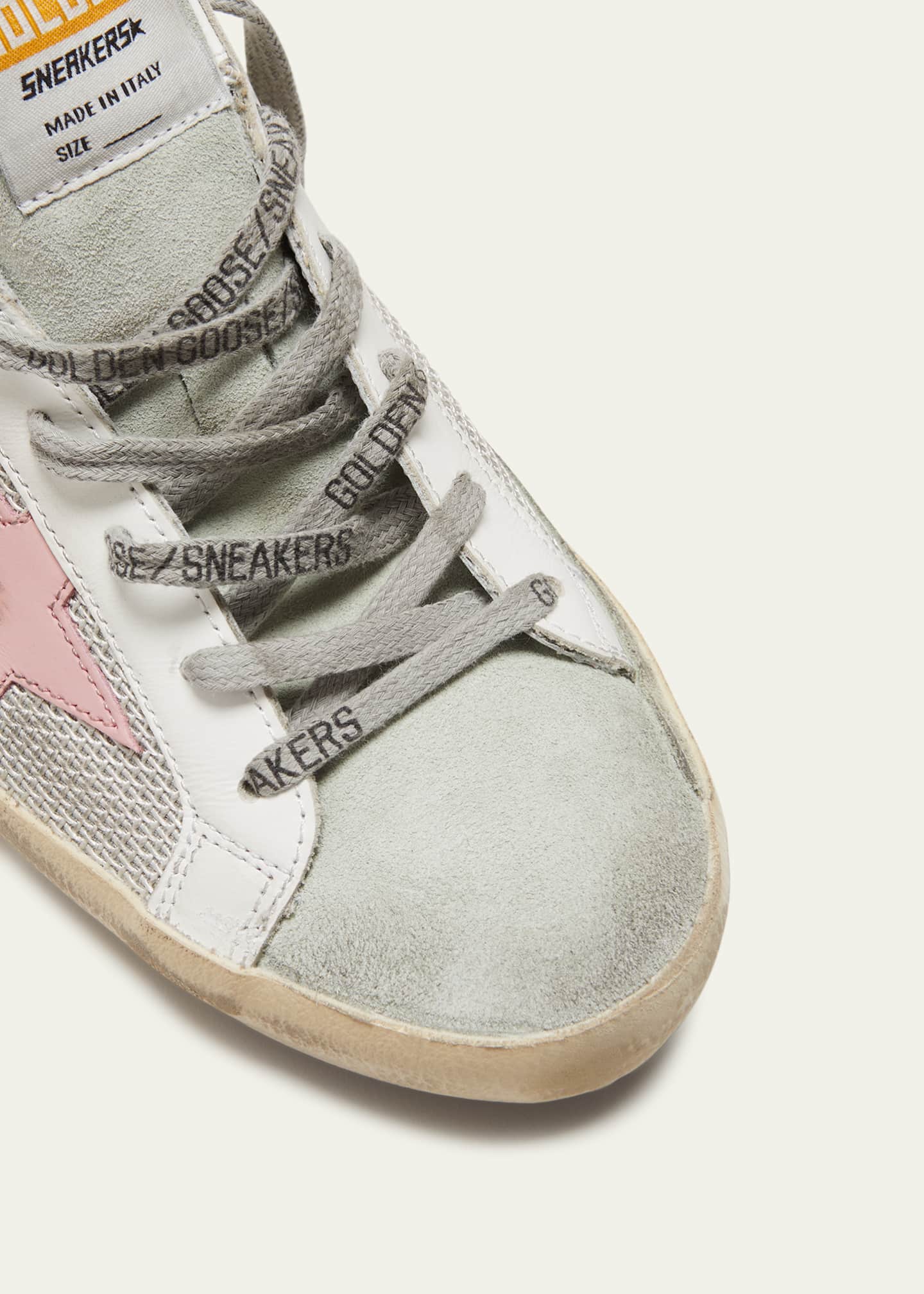 Golden Goose Superstar Mixed Leather Low-Top Sneakers Image 5 of 5