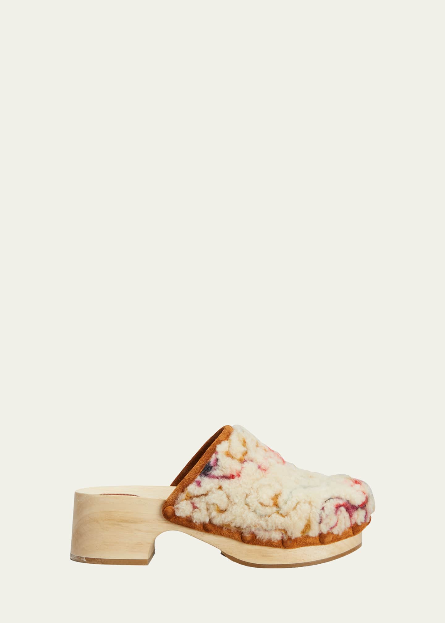 Chloe Joy Multicolored Wool Clogs - Bergdorf Goodman