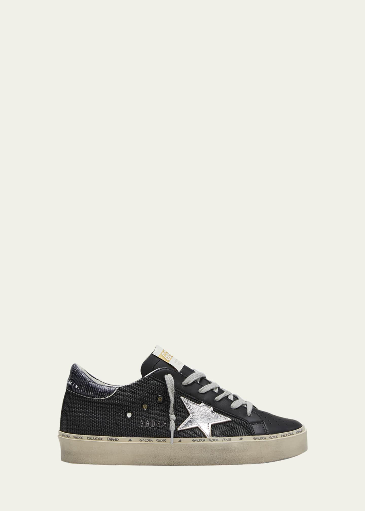 Golden Goose Mid Star Mixed Leather Net Sneakers - Bergdorf Goodman