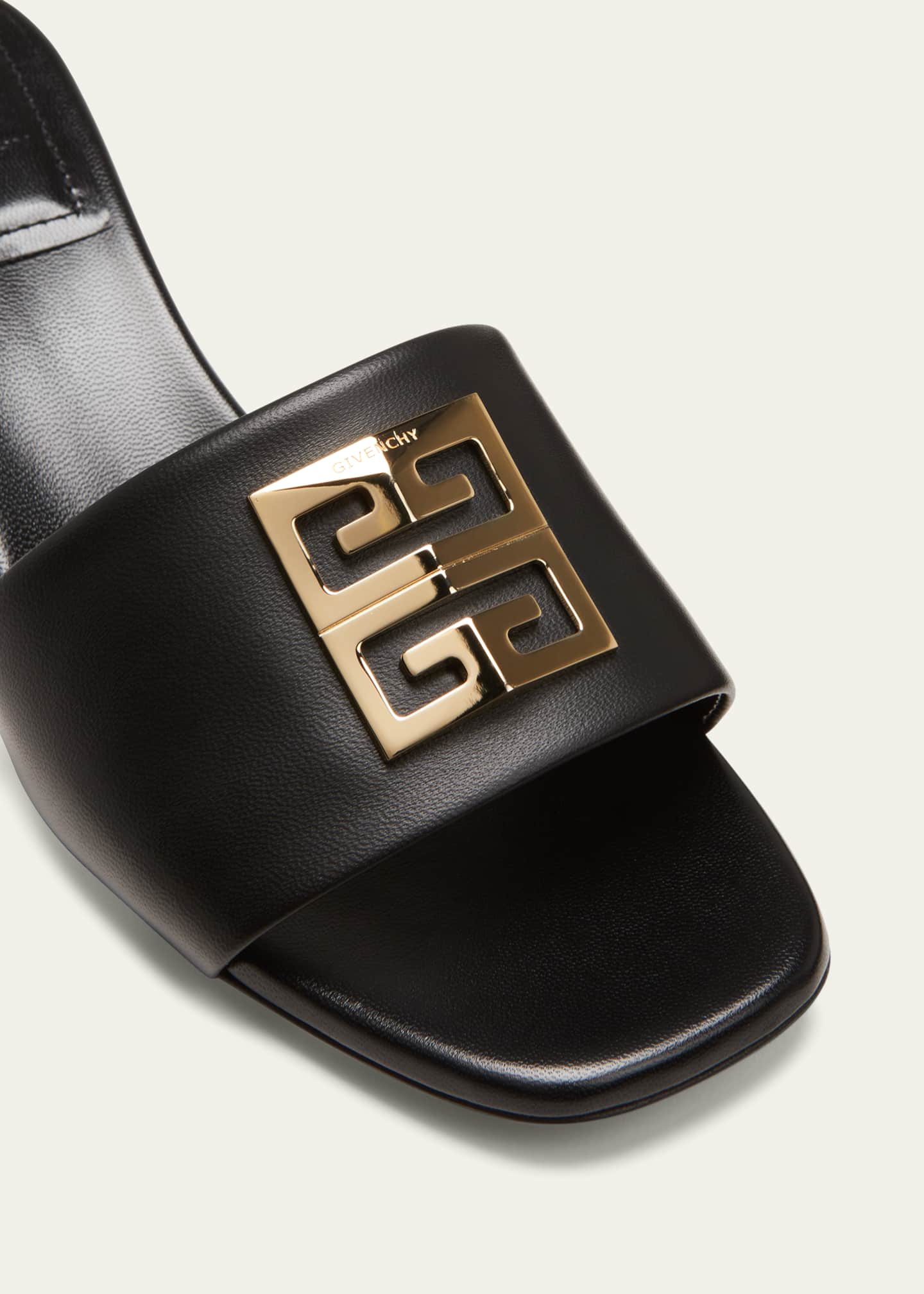 Givenchy 4G Lambskin Medallion Mule Sandals - Bergdorf Goodman
