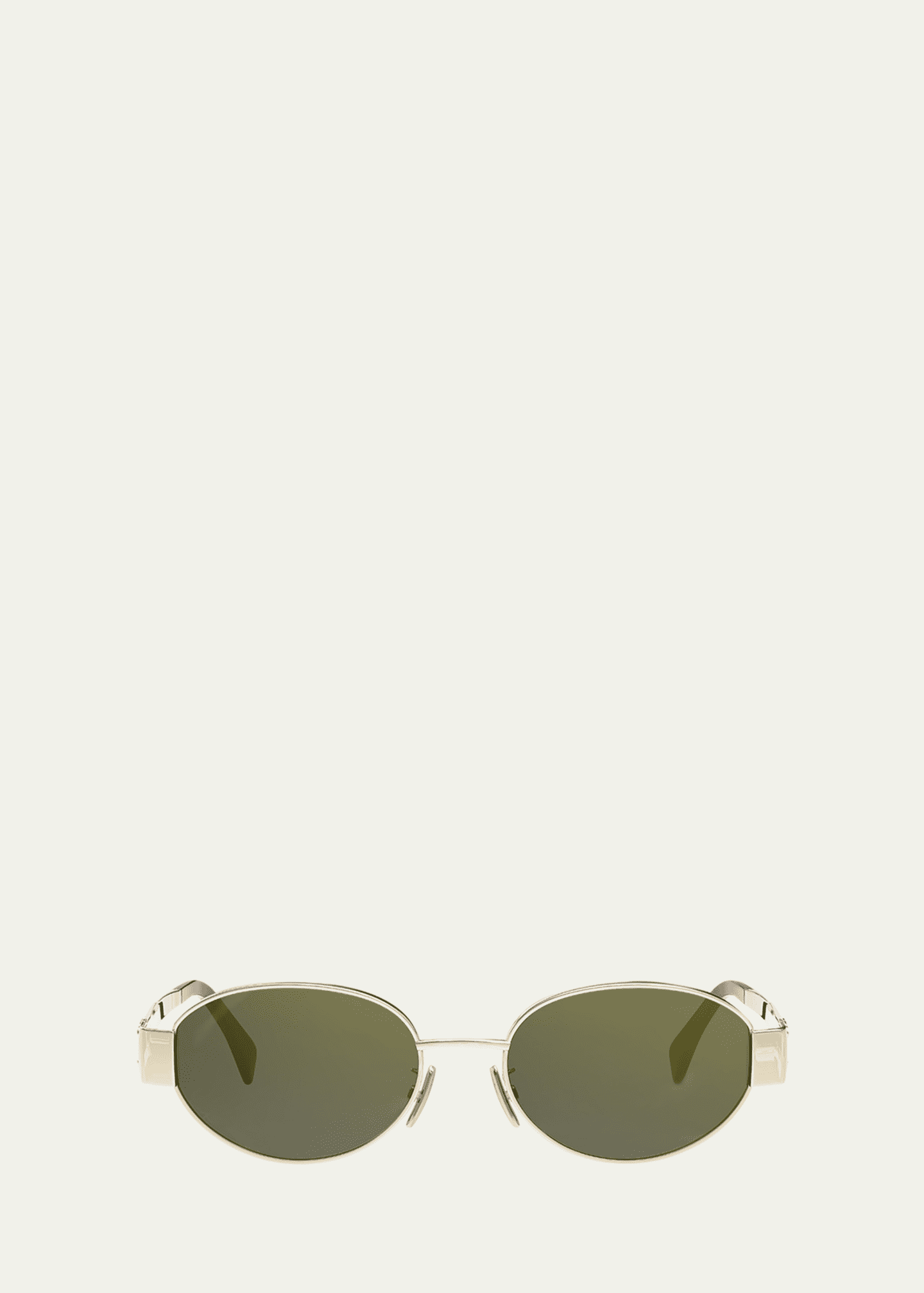 Celine Triomphe Oval Metal Sunglasses