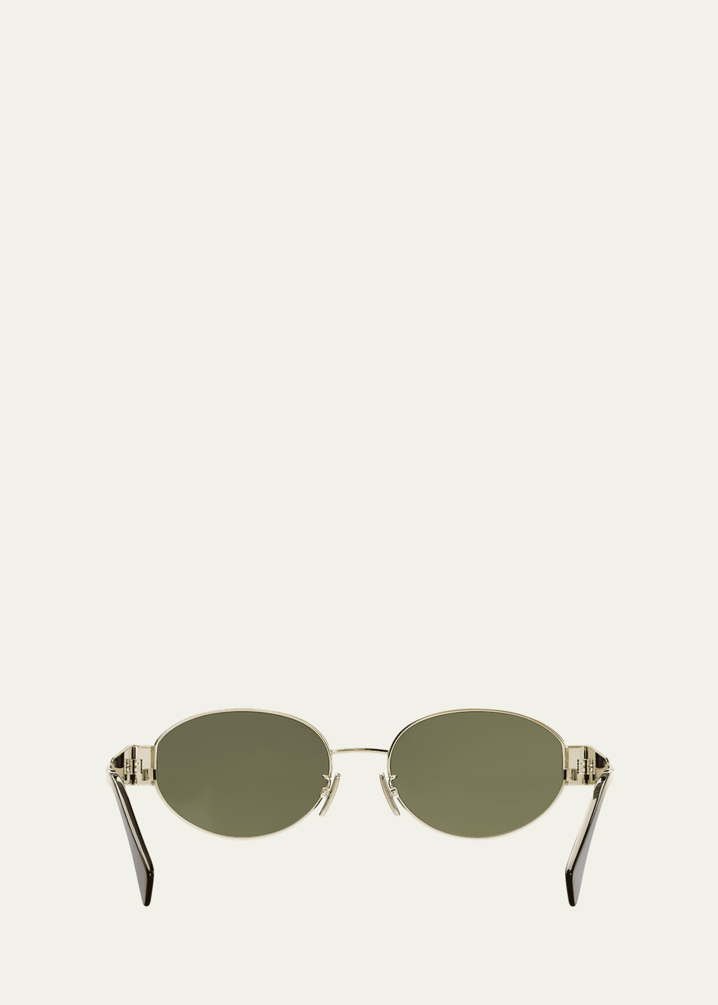 Celine Triomphe Oval Metal Sunglasses