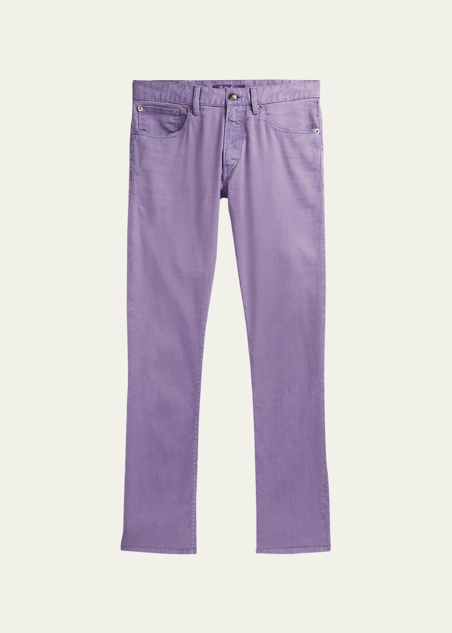 Lauren Purple Label Men's Slim Fit Linen-Cotton Jeans - Bergdorf Goodman