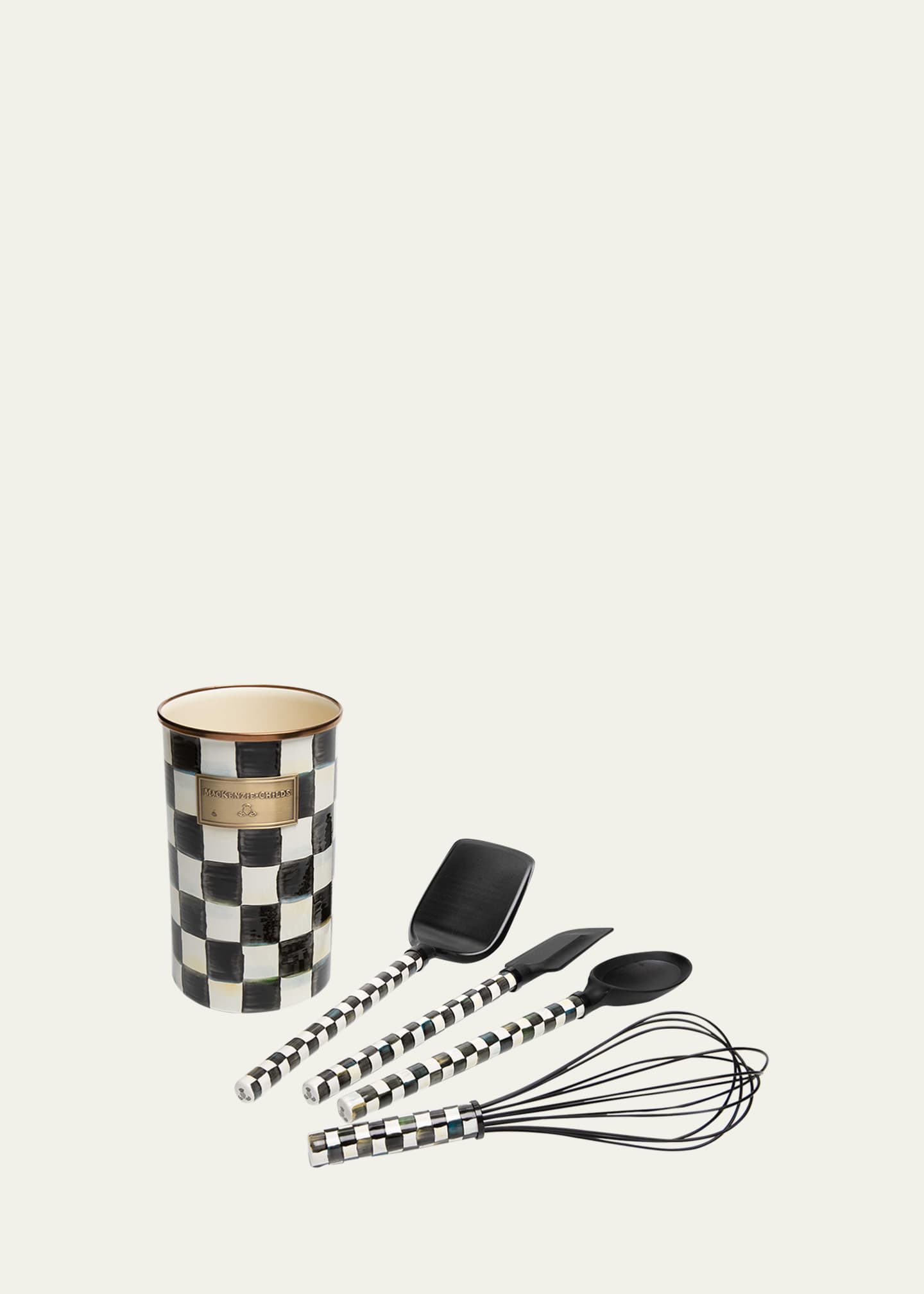 MacKenzie Childs Courtly Check Enamel Utensil Set Bergdorf Goodman
