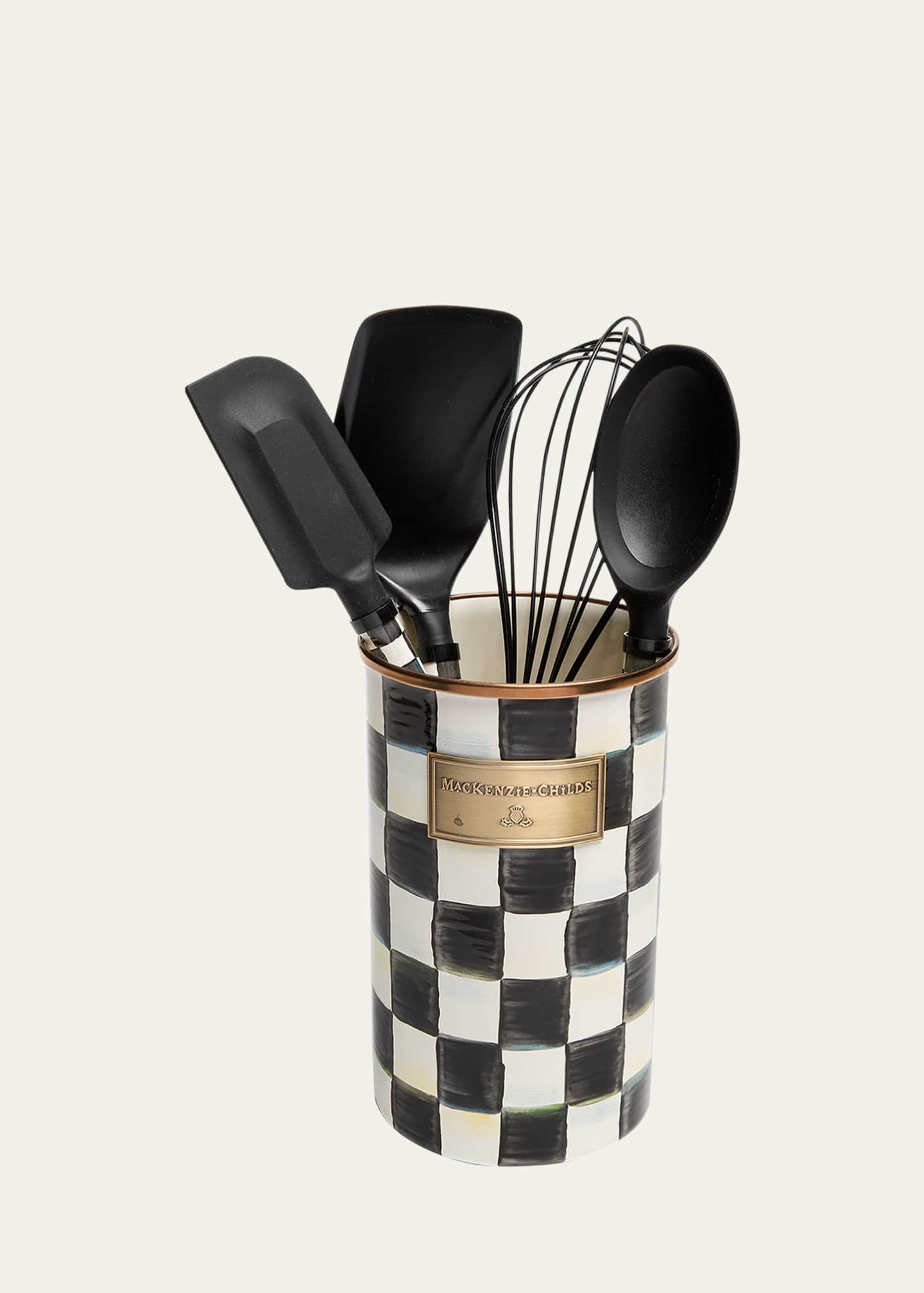 MacKenzie Childs Courtly Check Enamel Utensil Set Bergdorf Goodman