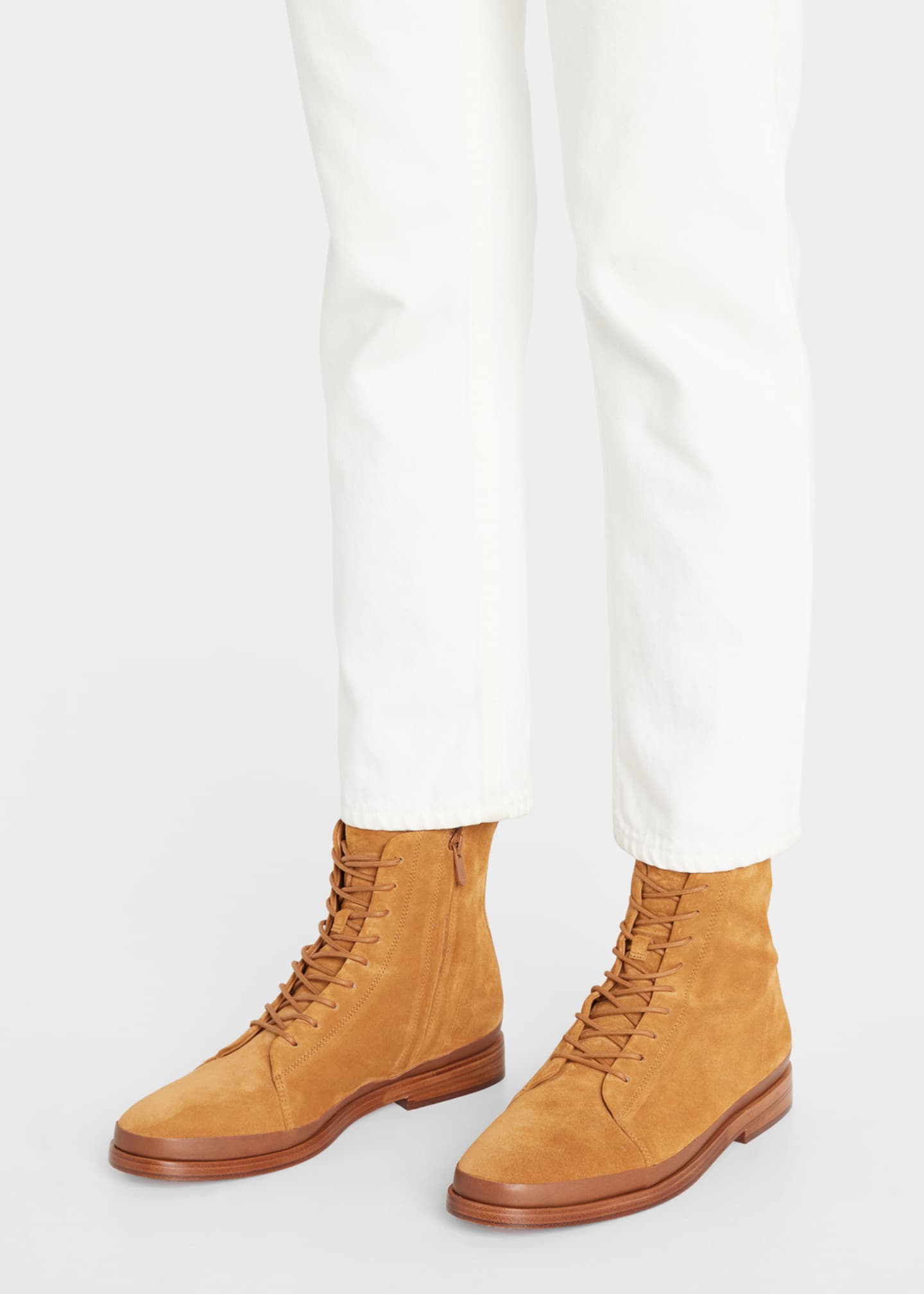 Vince Cooper Suede LaceUp Booties Bergdorf Goodman