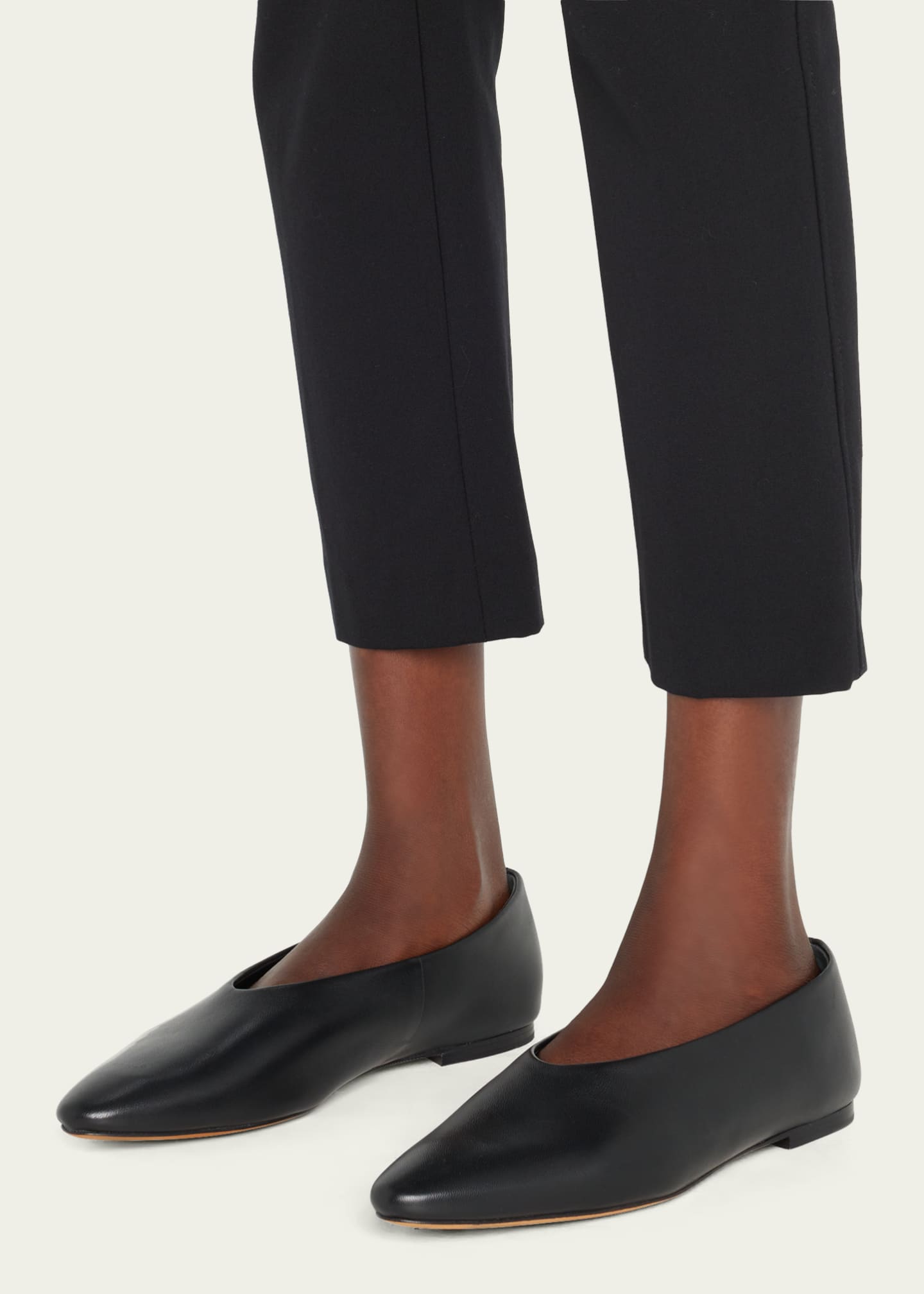 vince behati leather flat