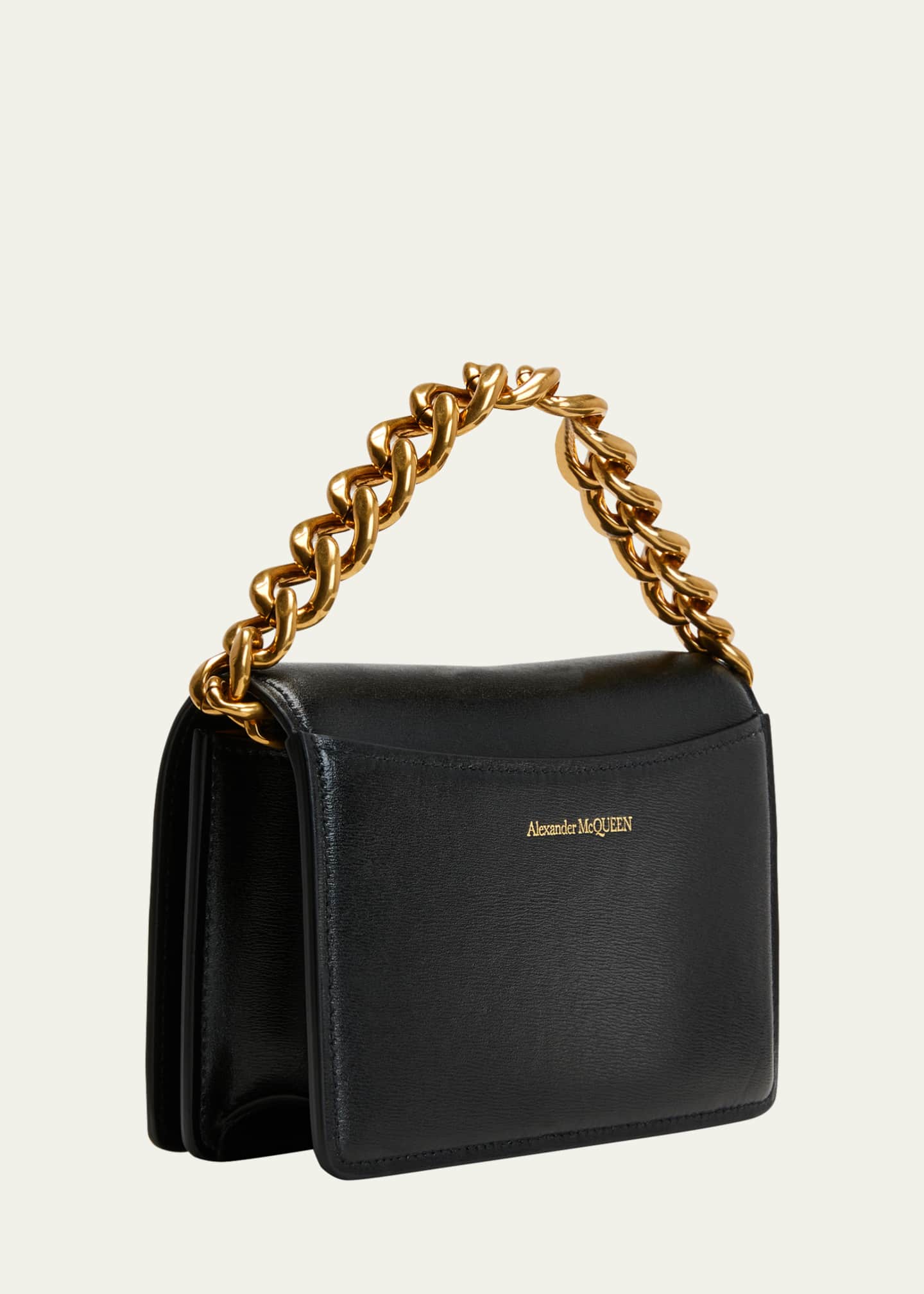 Alexander McQueen Four Ring Mini Chain Crossbody Bag Bergdorf Goodman