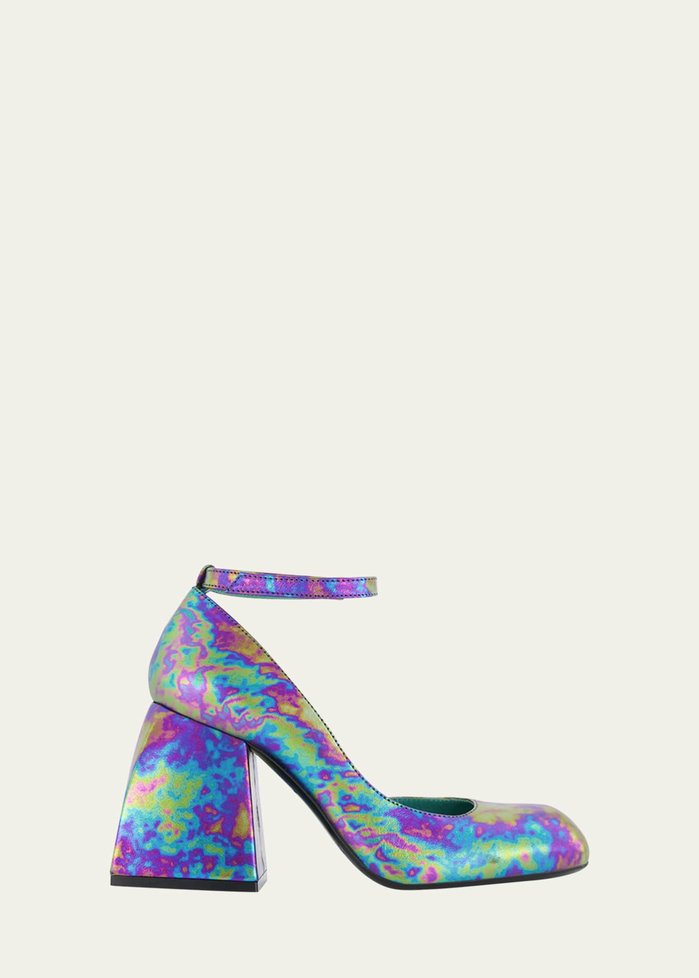 Multi colored block heels discount