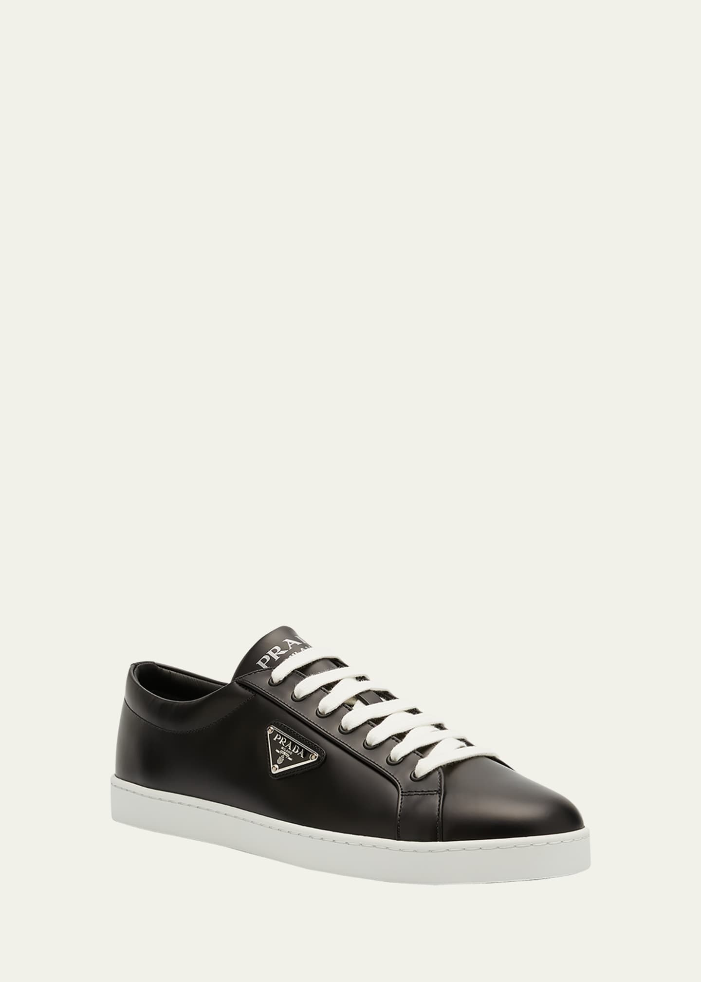 Prada leather sneakers store