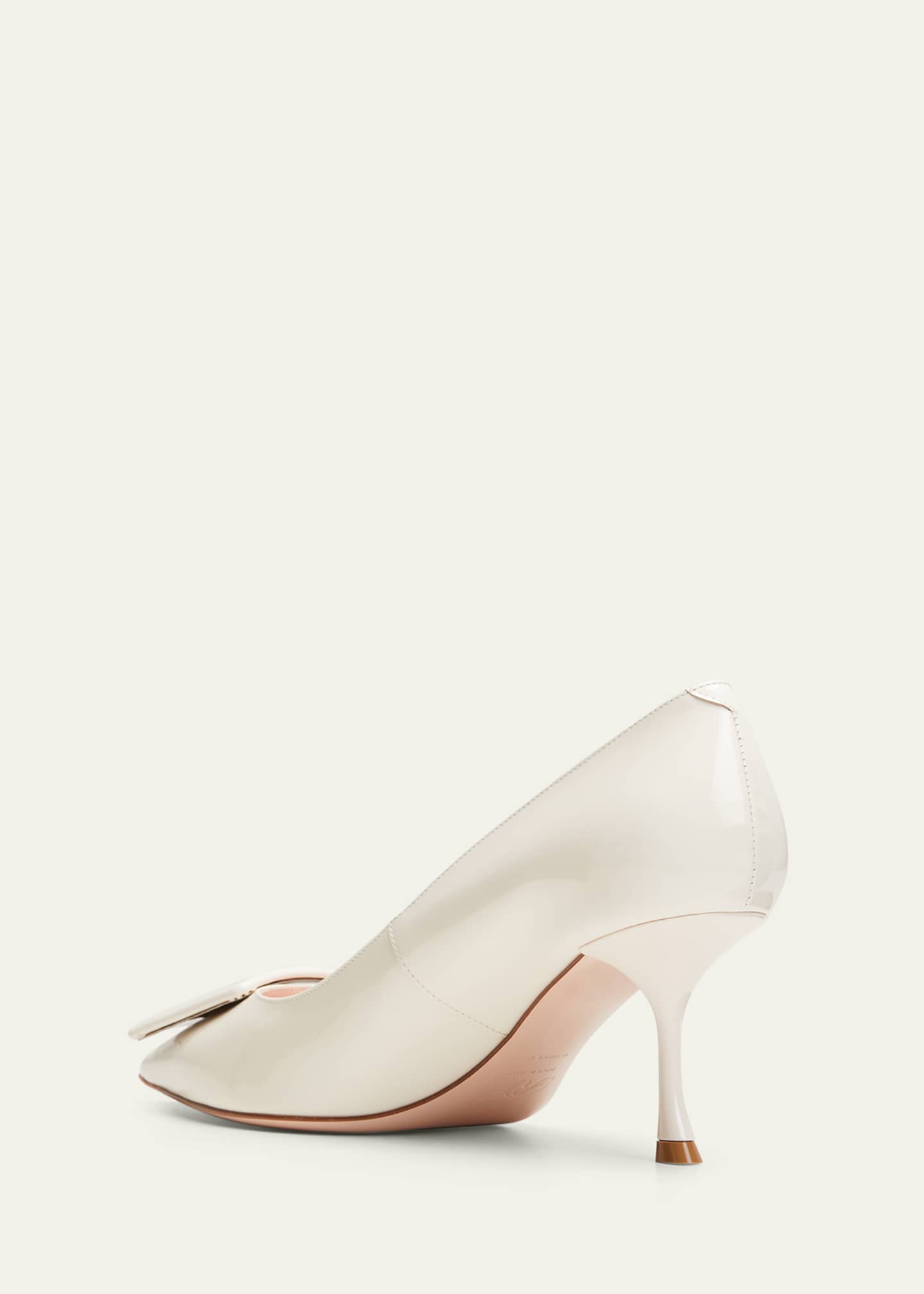 Roger Vivier Viv In The City Leather Buckle Pumps Image 4 of 5