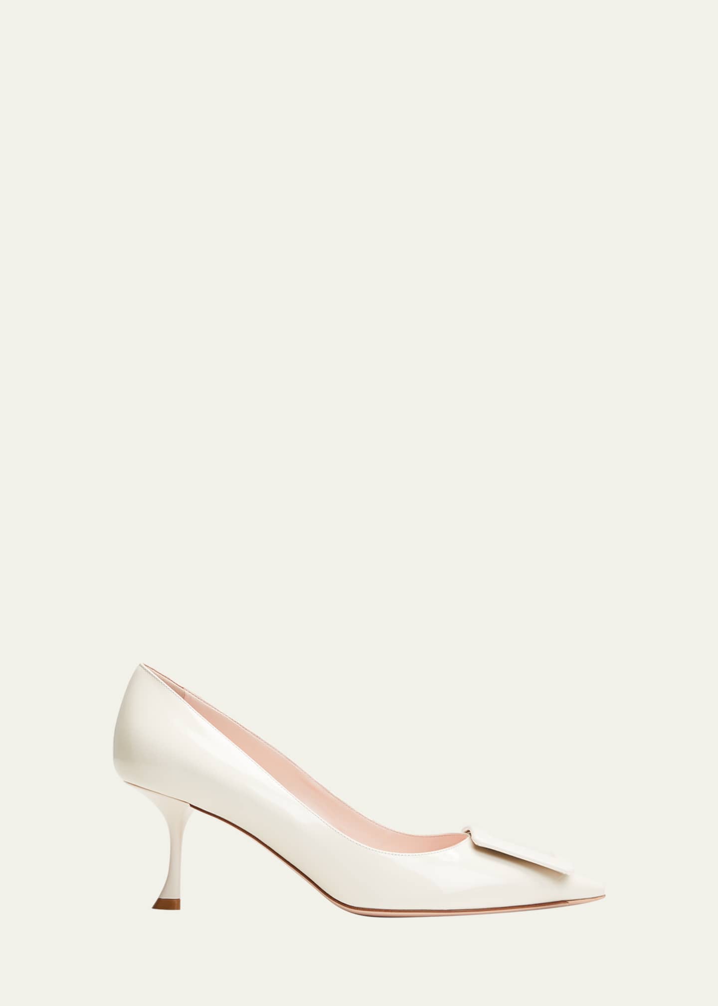 Roger Vivier Viv In The City Leather Buckle Pumps Image 1 of 5