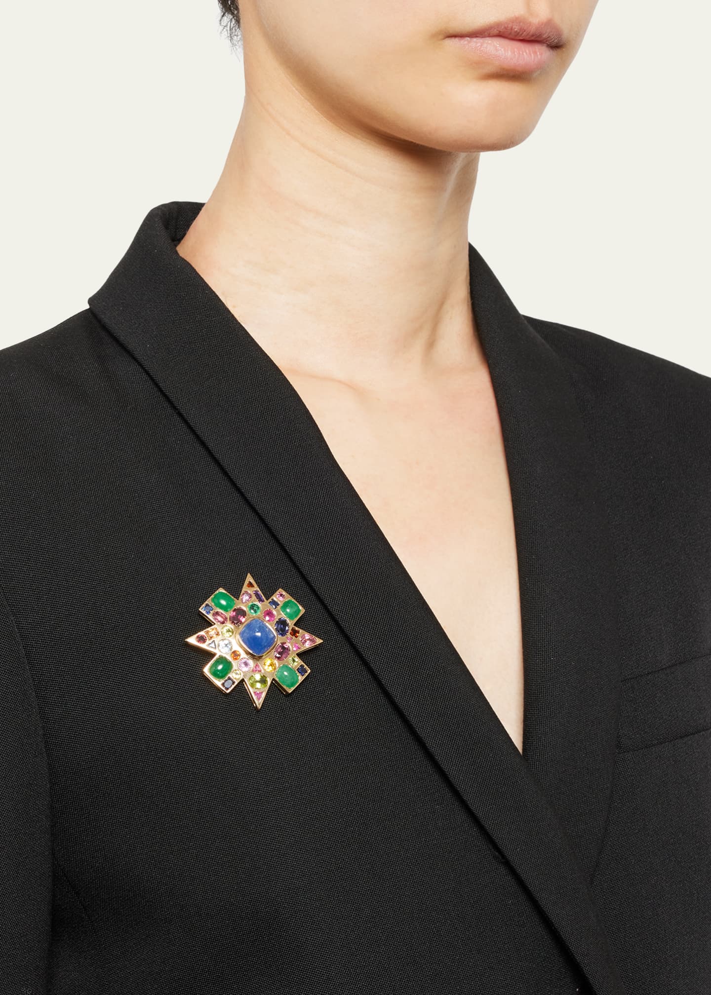 Verdura 18k Gold Byzantine Pendant Brooch Bergdorf Goodman