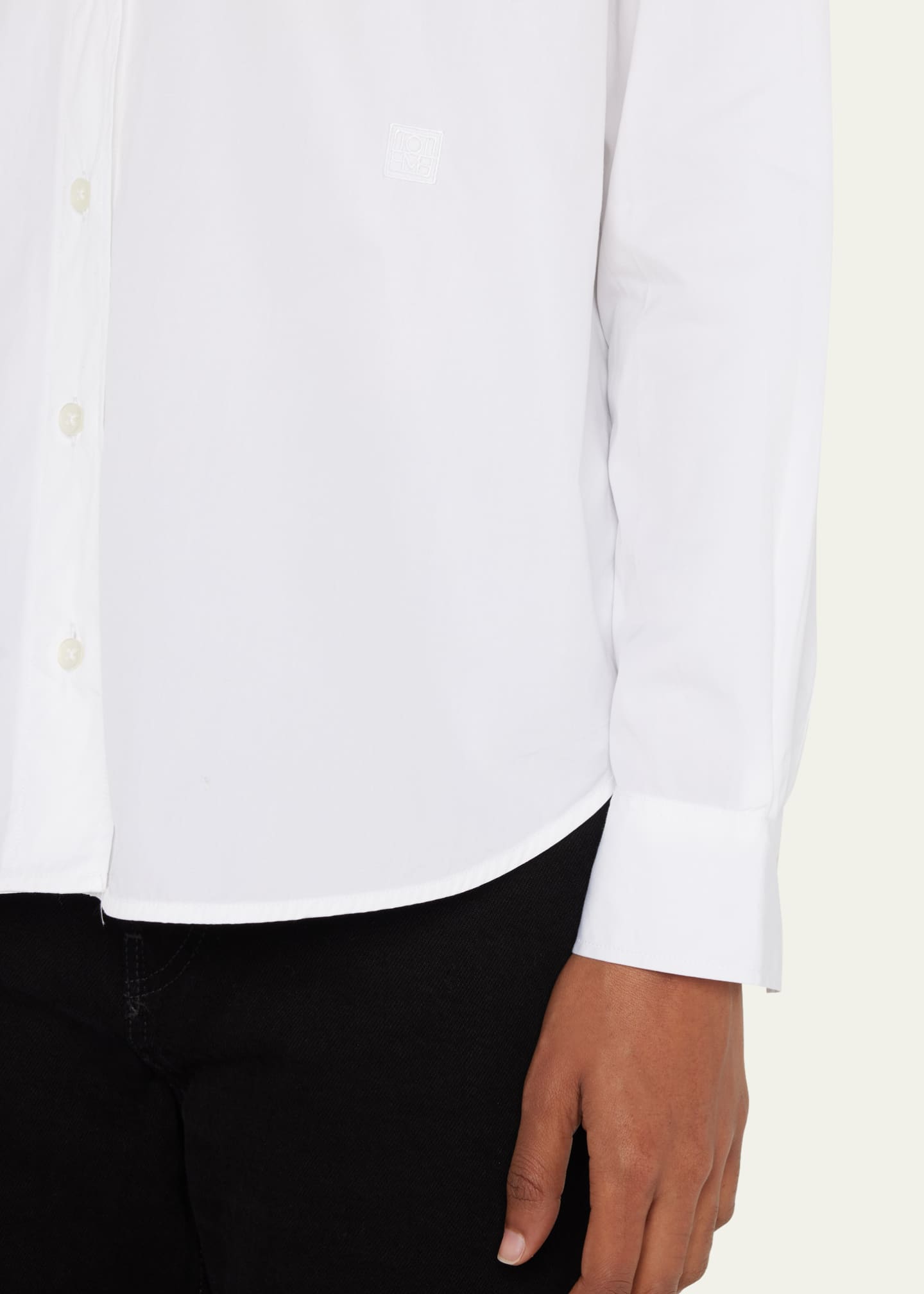 Toteme Organic Cotton Button-Front Shirt Image 5 of 5