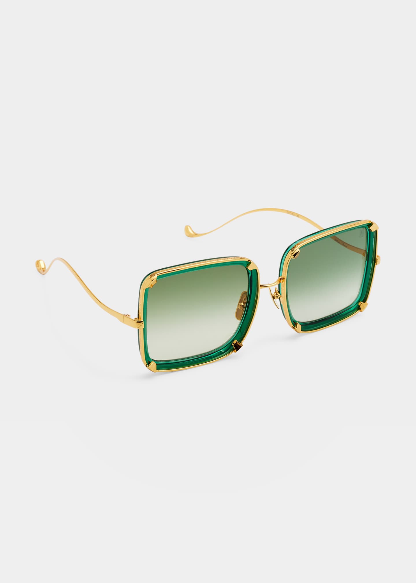 Anna-Karin Karlsson White Moon Square Acetate & Stainless Steel Sunglasses Image 1 of 5