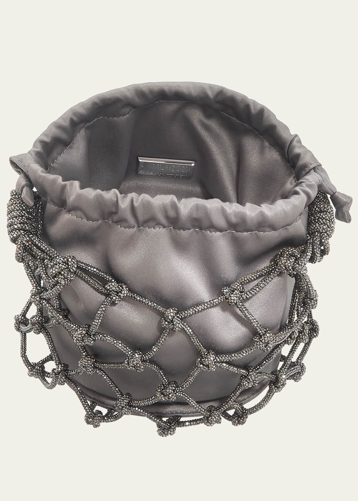 Judith Leiber Couture Sparkle Crystal Net Top-Handle Bag Image 4 of 5