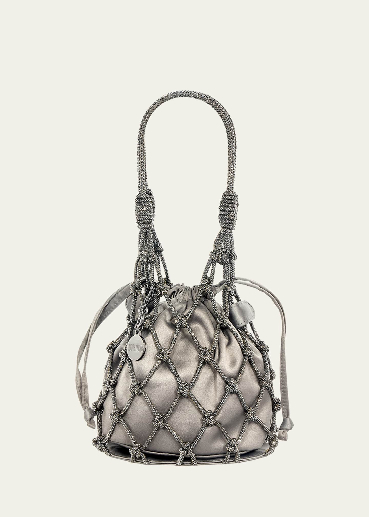 Judith Leiber Couture Sparkle Crystal Net Top-Handle Bag Image 1 of 5