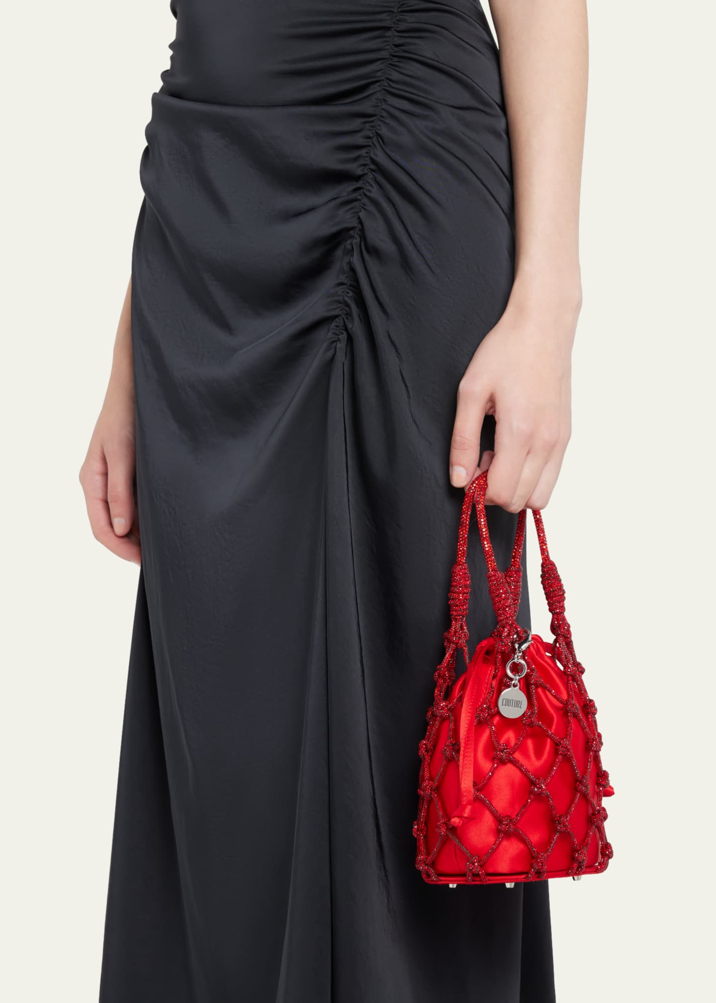 Judith Leiber Couture Sparkle Crystal Net Top-Handle Bag Image 2 of 5