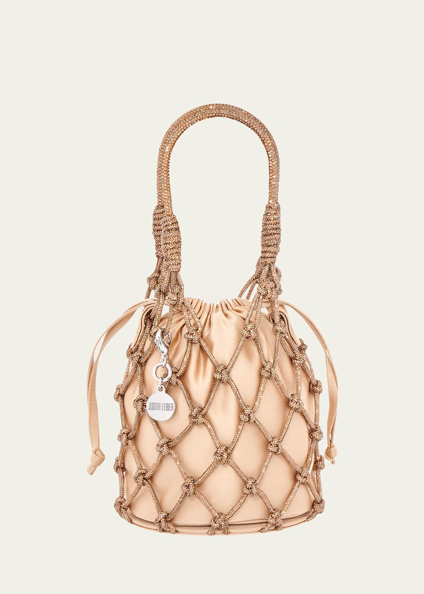 Judith Leiber Couture Sparkle Crystal Net Top-Handle Bag