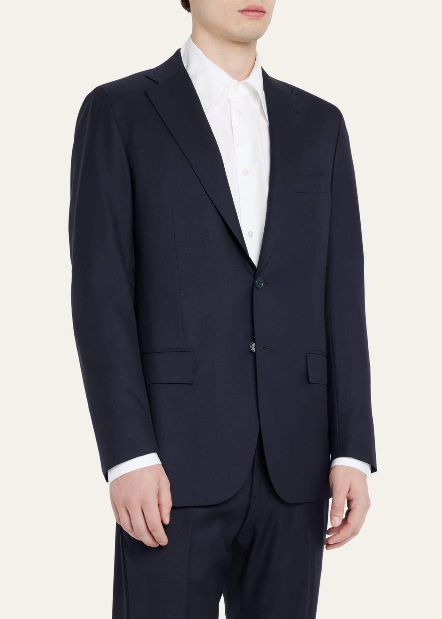 Kiton Men's Solid Cashmere Blazer Image 4 of 5