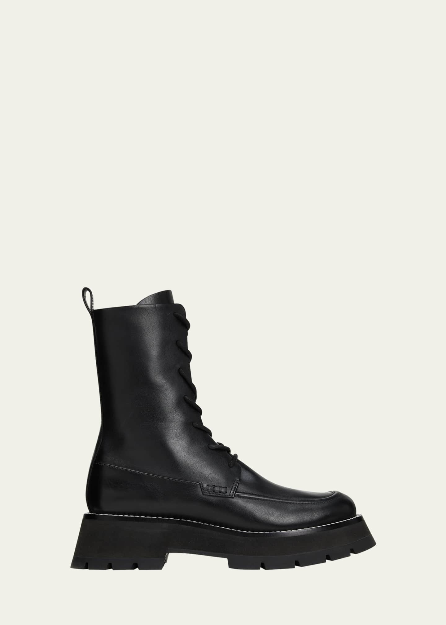 3.1 Phillip Lim Kate Leather Combat Boots - Bergdorf Goodman