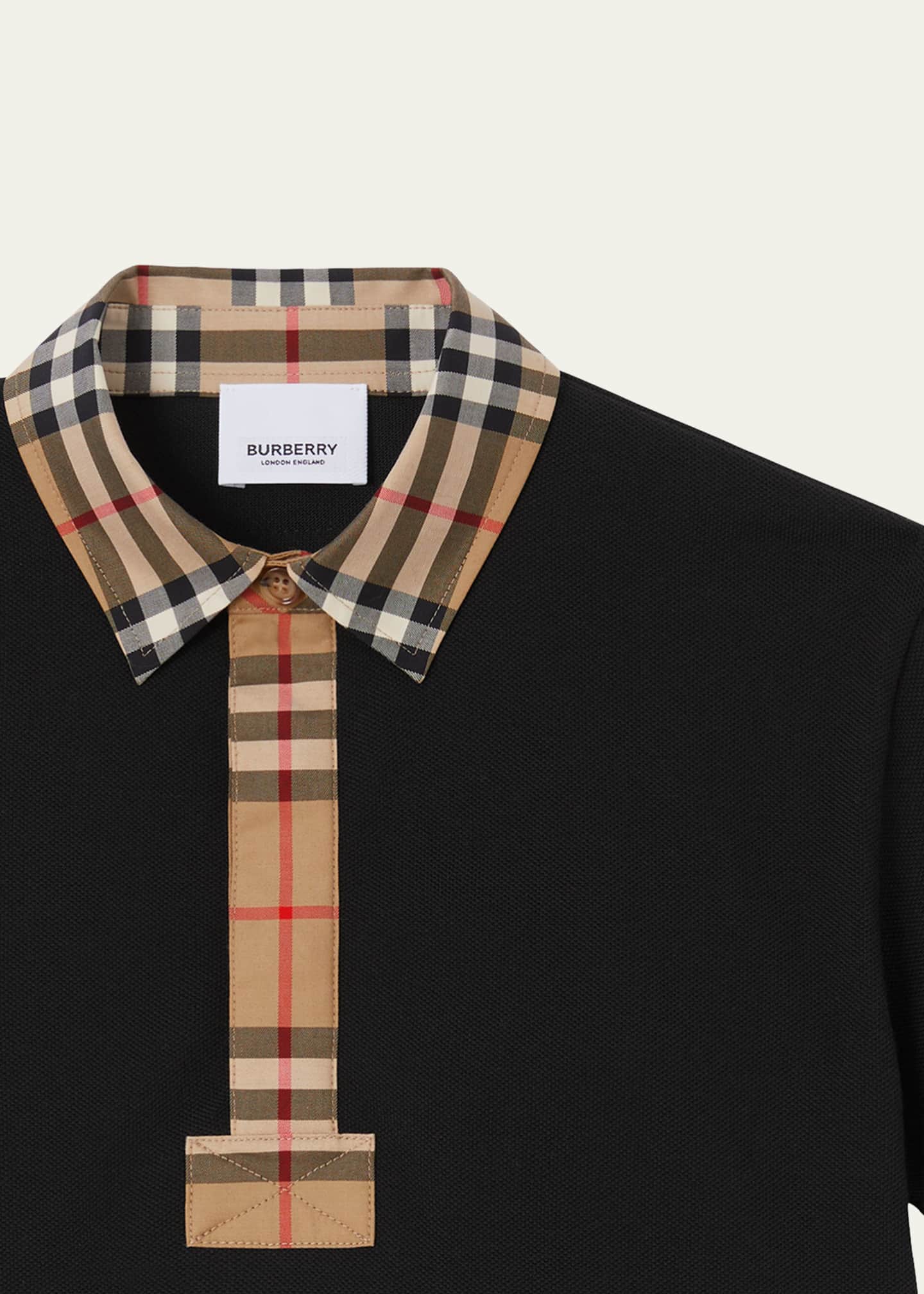 Short sleeve burberry button up clearance