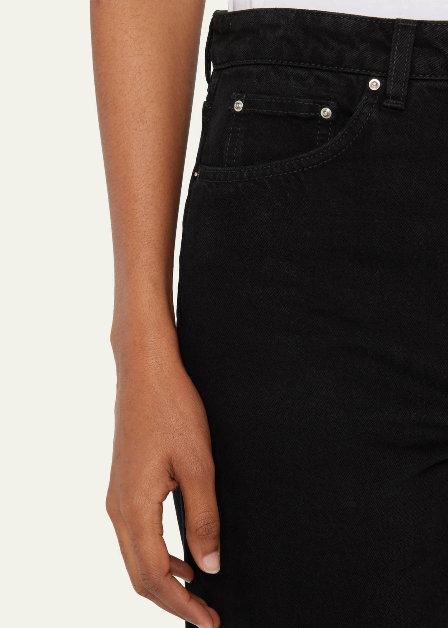 Toteme Classic Cut Barrel-Leg Denim Pants Image 5 of 5