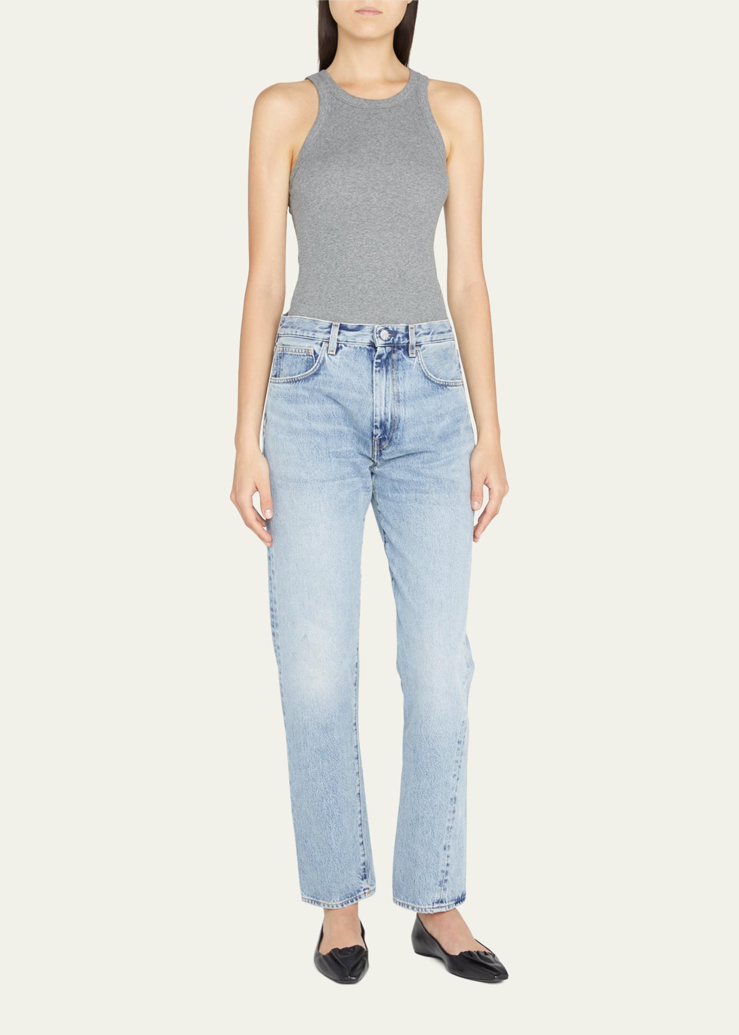 Toteme Twisted Seam Straight-Leg Denim Pants - Bergdorf Goodman