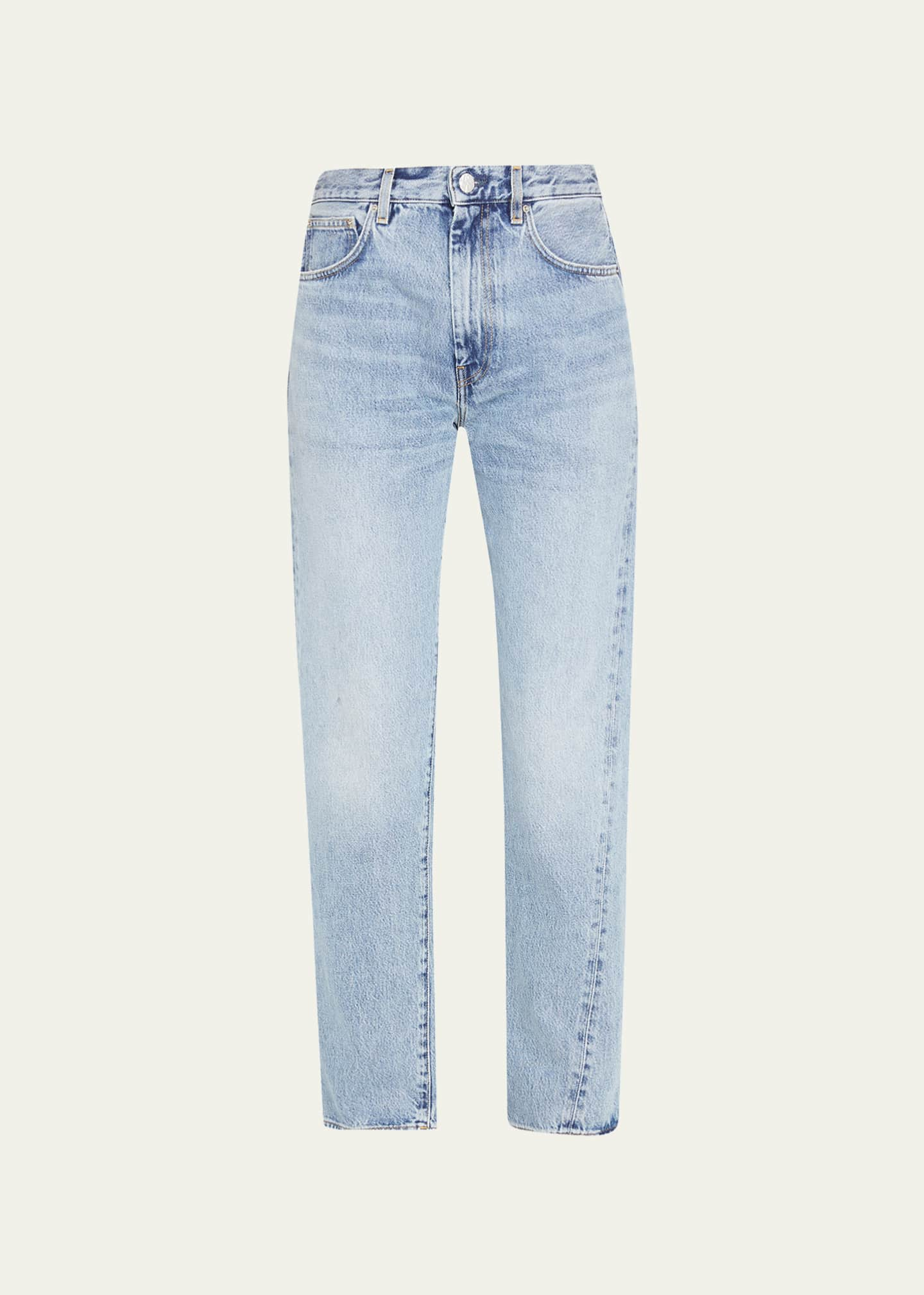 Toteme Twisted Seam Straight-Leg Denim Pants - Bergdorf Goodman