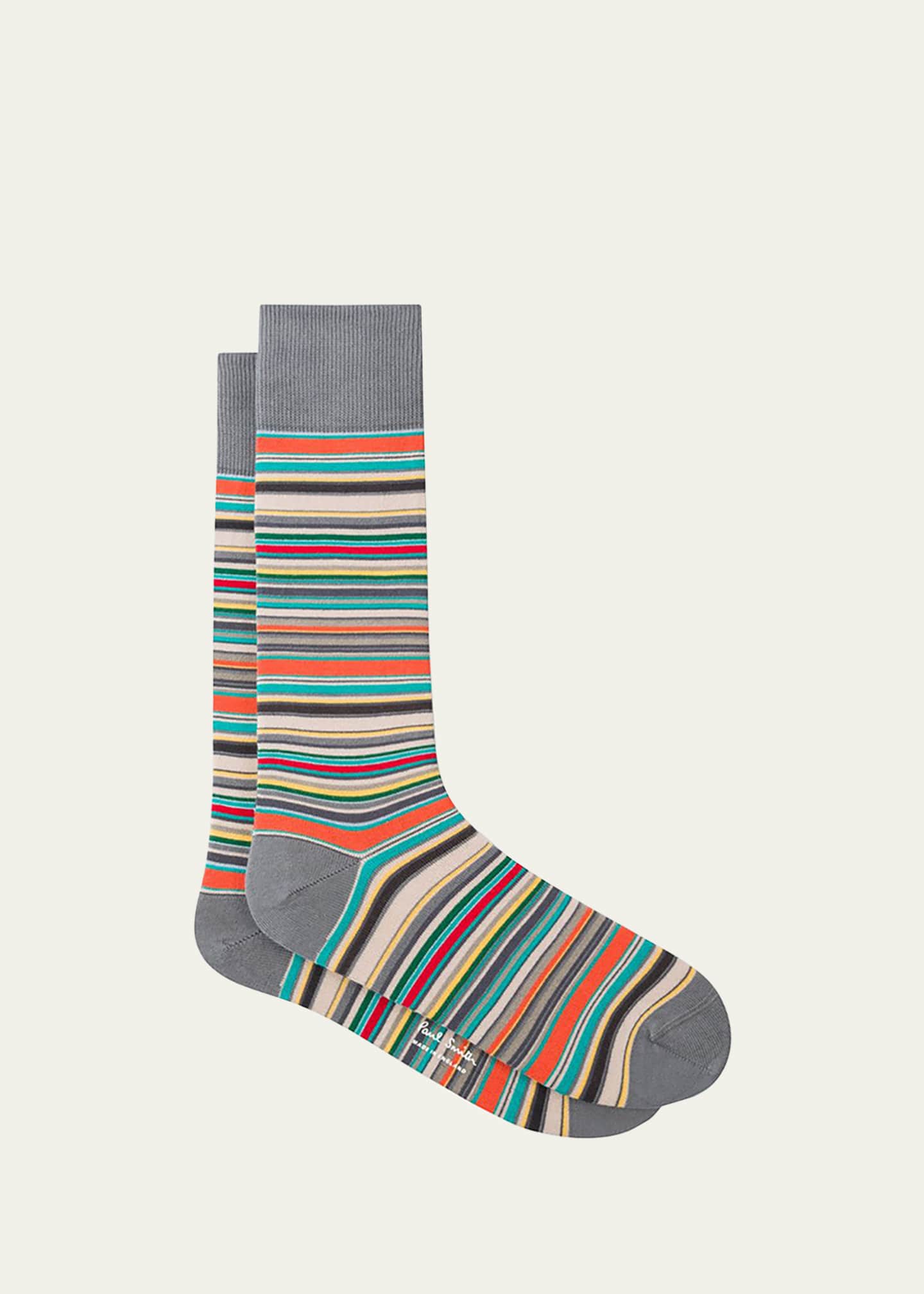 Paul Smith Men's Multi-Stripe Socks Image 2 of 2