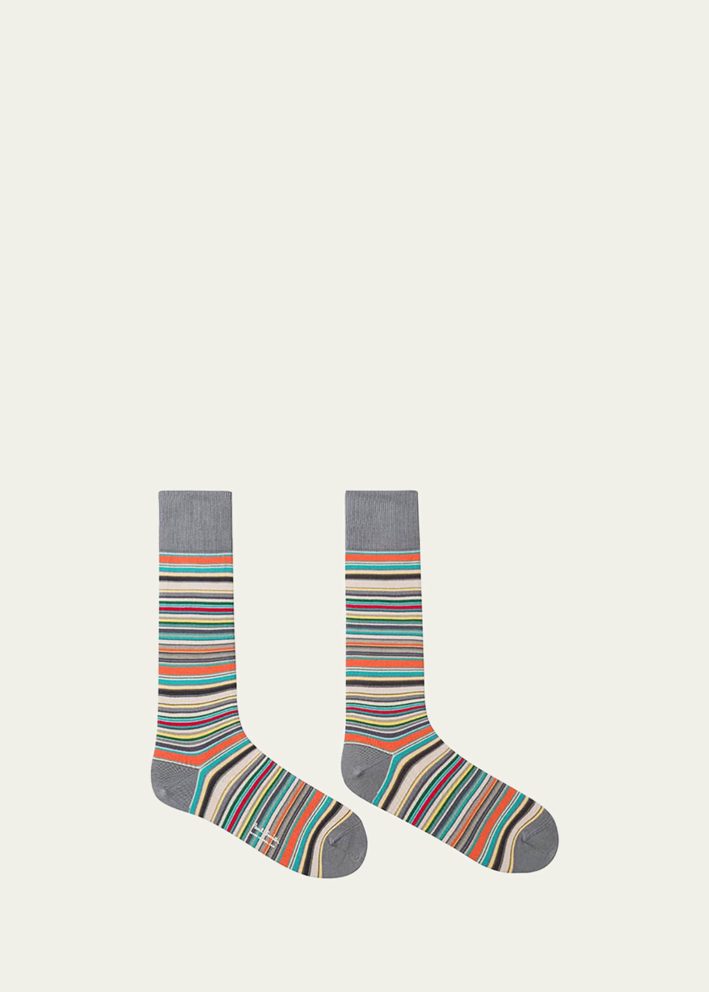 Paul Smith Men's Multi-Stripe Socks Image 1 of 2