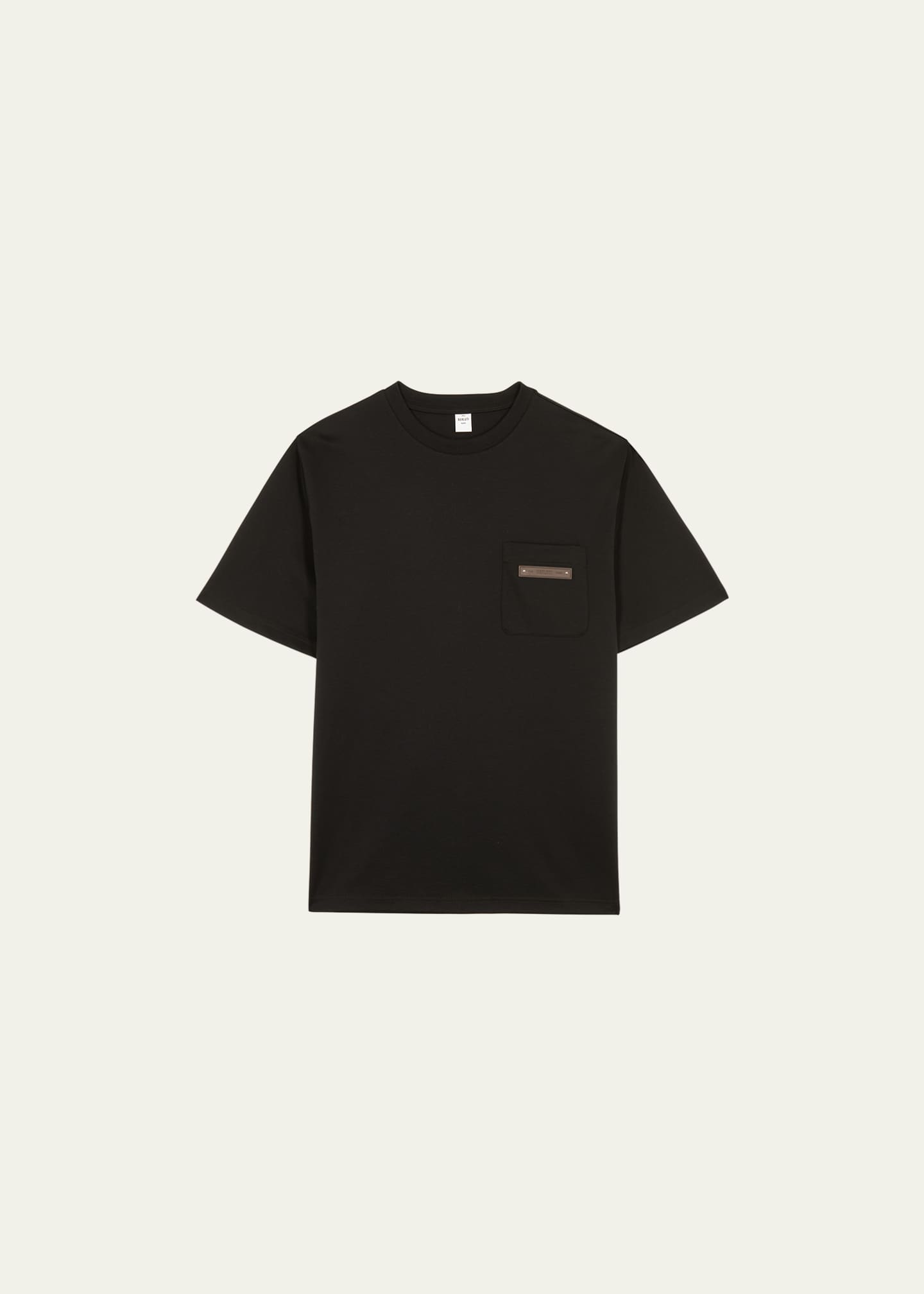 Berluti Men's Leather Tab T-Shirt - Bergdorf Goodman