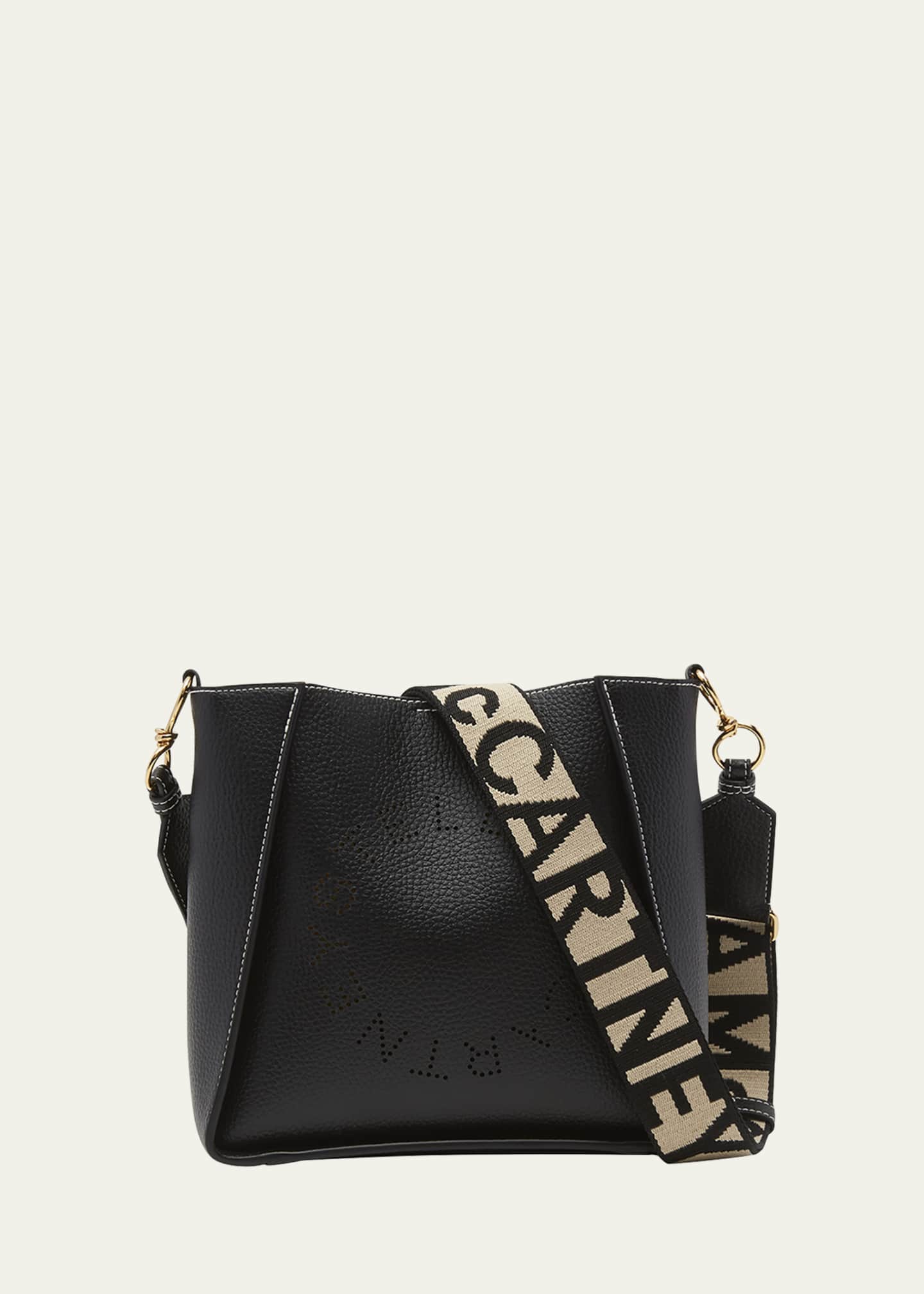 Stella McCartney Perforated Logo Faux-Leather Shoulder Bag - Bergdorf ...