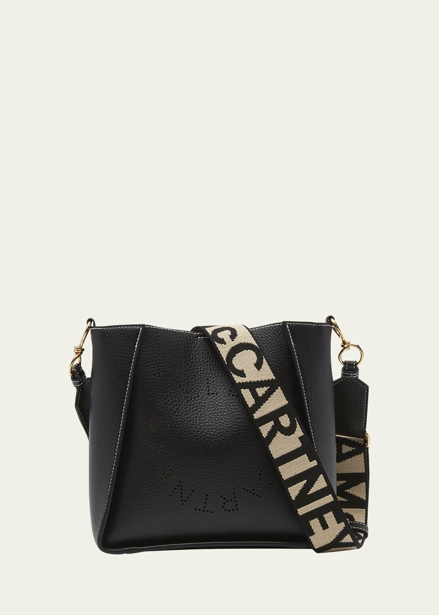 Stella mccartney perforated logo shoulder bag sale