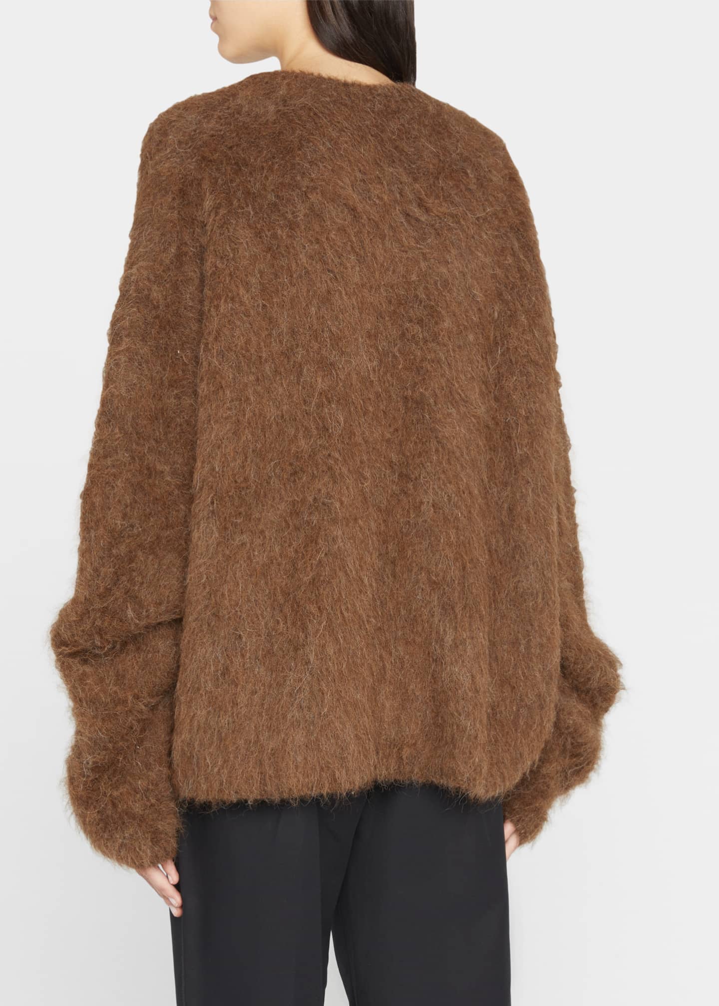 Toteme Boxy Alpaca Knit, Saddle Bergdorf Goodman