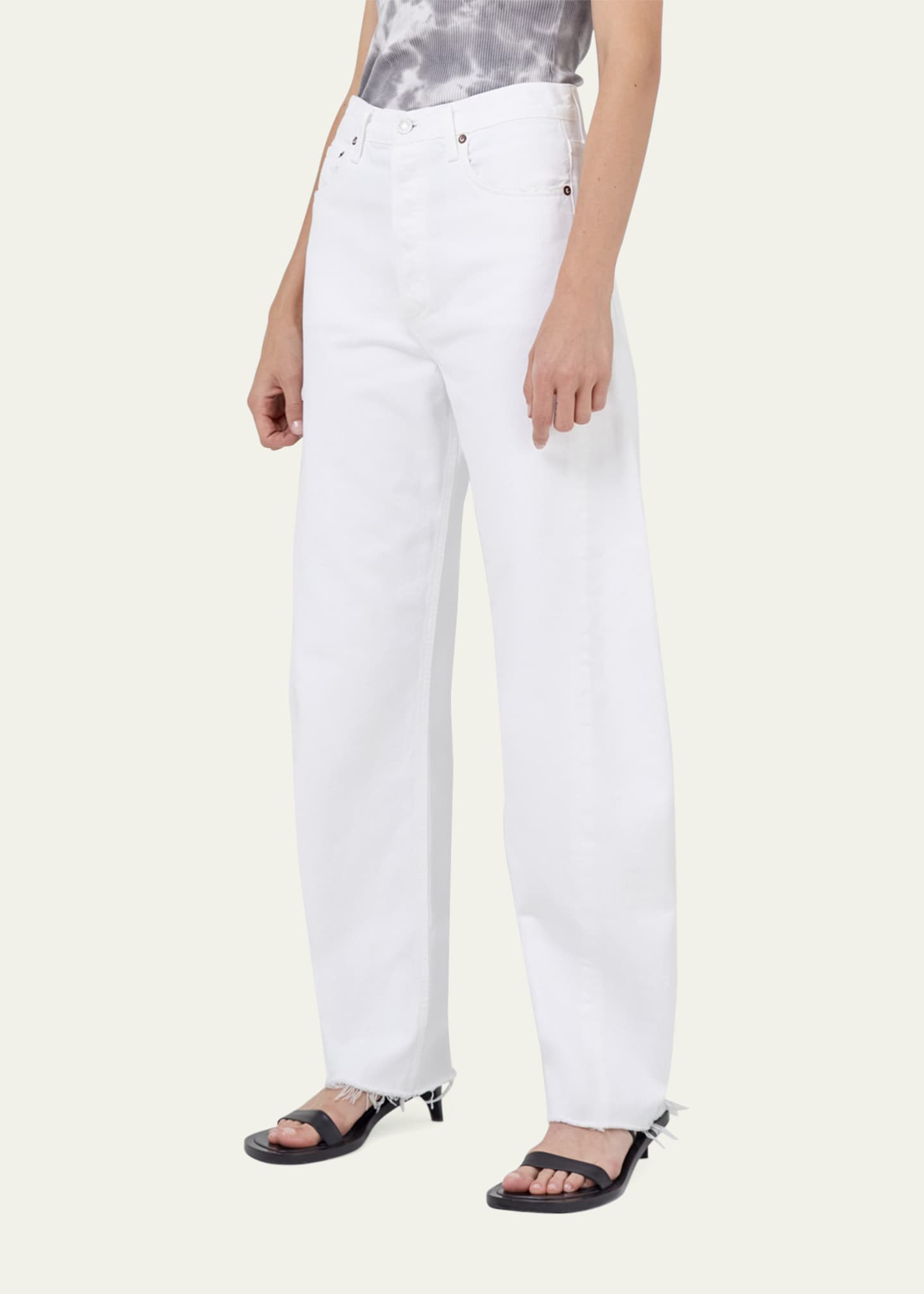 AGOLDE Luna Tapered Raw Hem Jeans Image 4 of 5