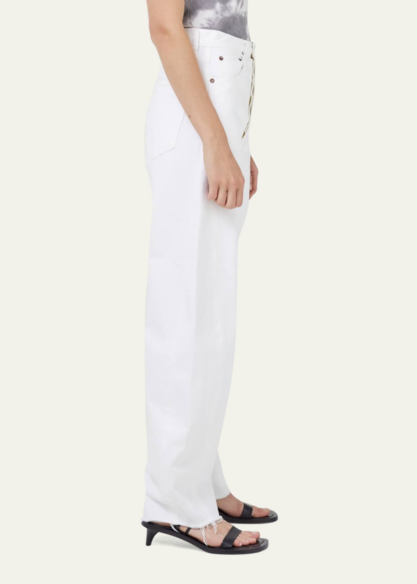 AGOLDE Luna Tapered Raw Hem Jeans Image 5 of 5
